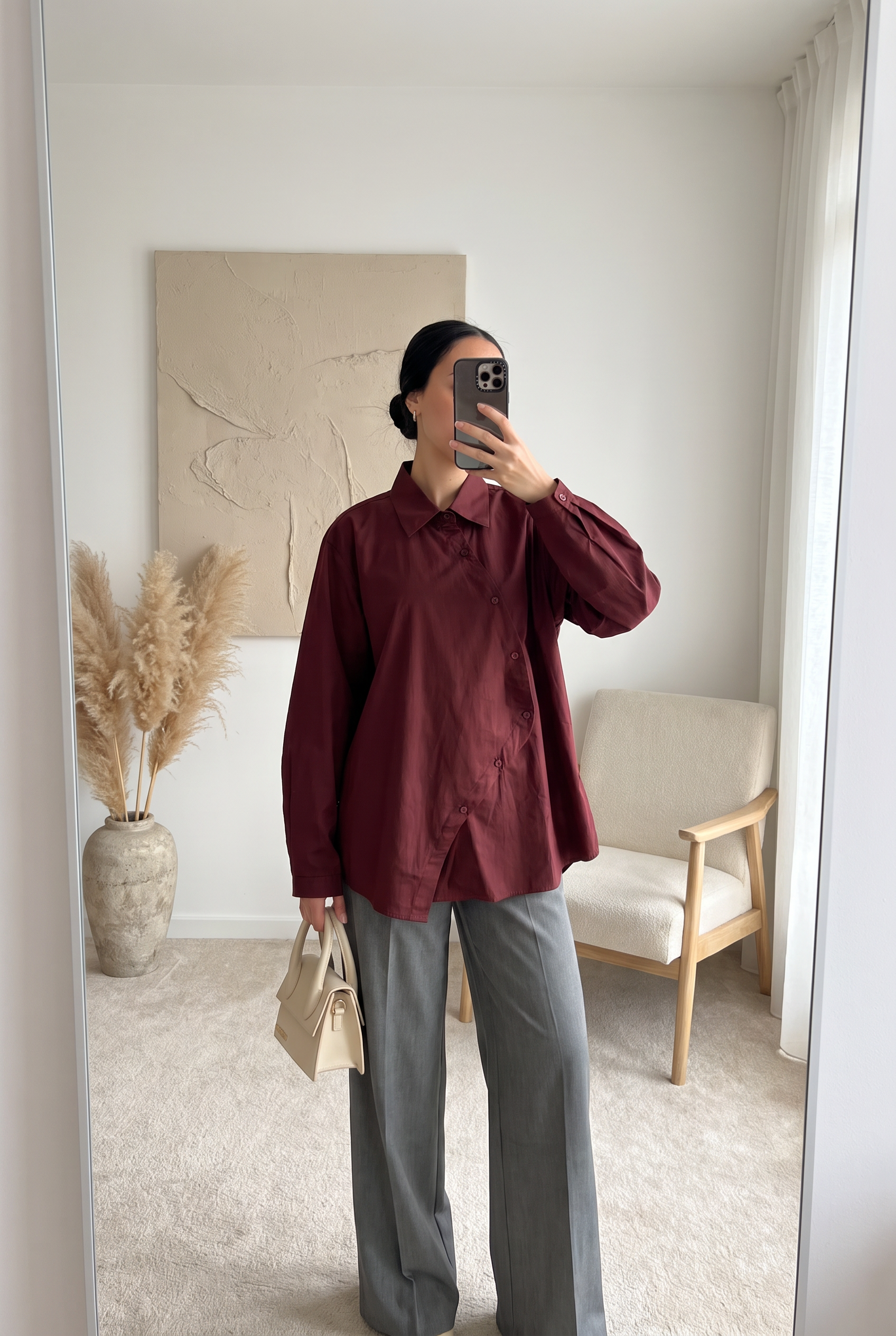 Chemise Élina – Popeline asymétrique