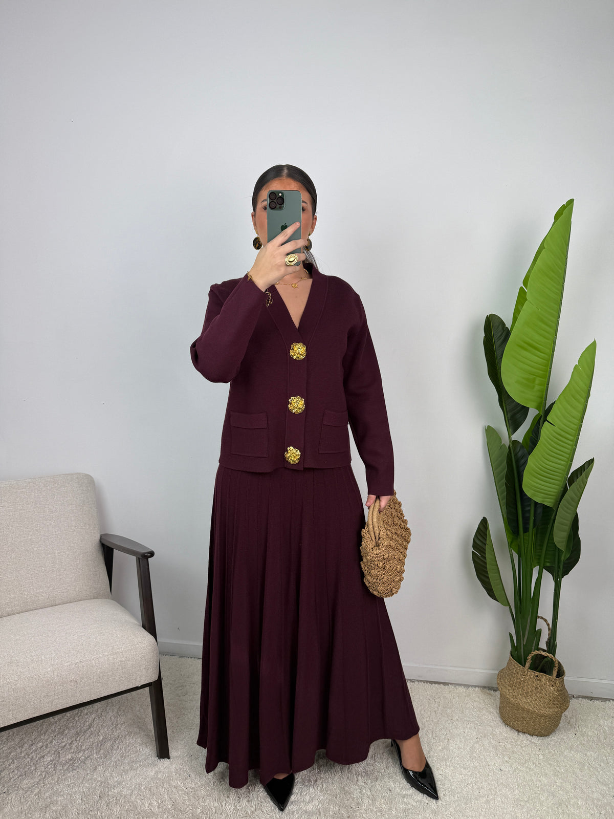 Ensemble Samira – Maille plissée