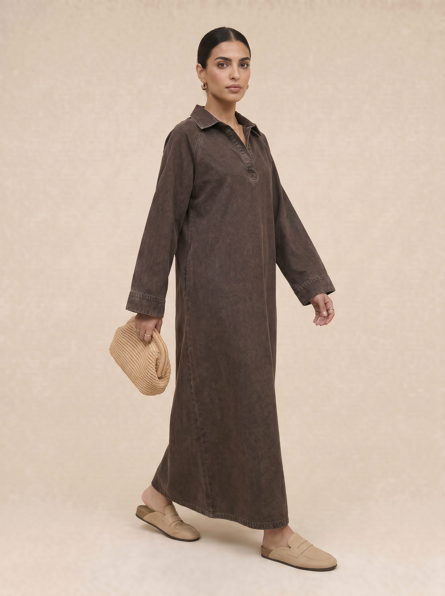 Robe Leïna - Abaya Denim