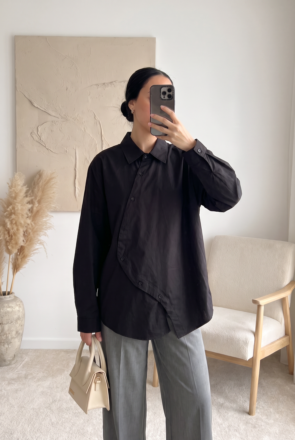 Chemise Élina – Popeline asymétrique