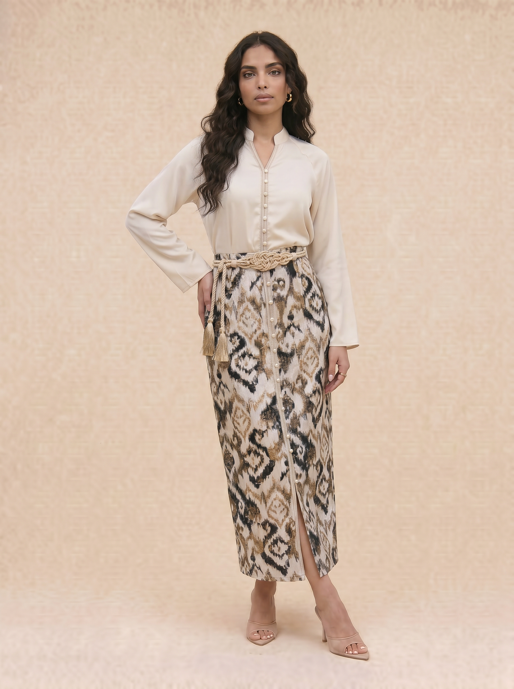 Ensemble 2p jupe en brocart Talyssia