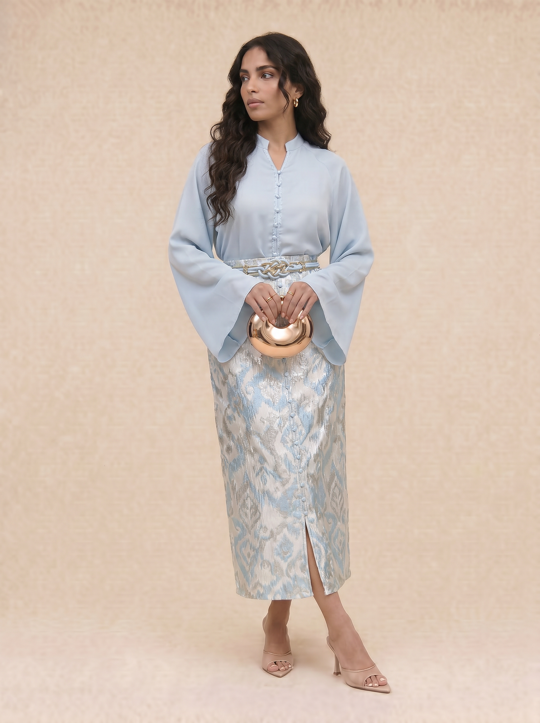 Ensemble 2p jupe en brocart Talyssia
