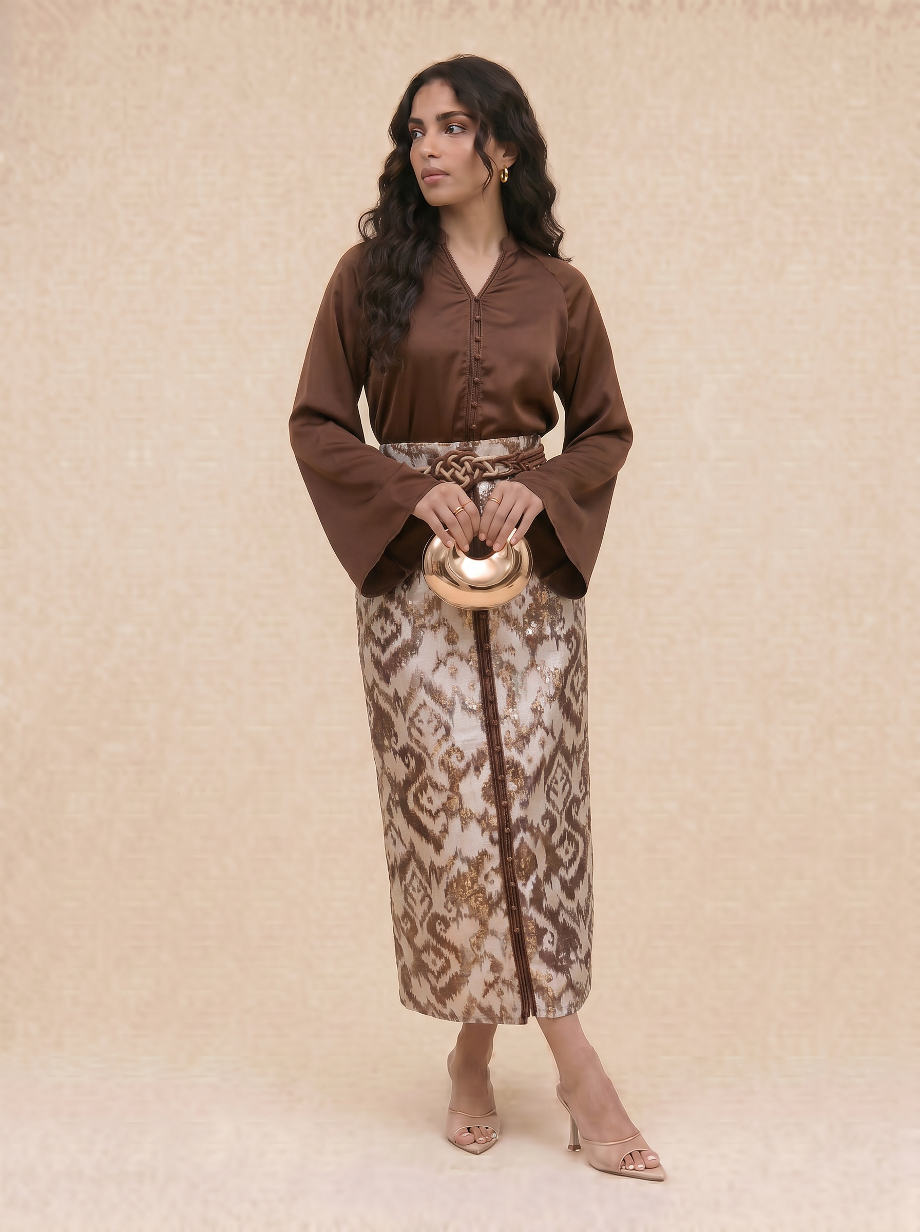 Ensemble 2p jupe en brocart Talyssia
