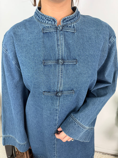 Ensemble Jean col mao