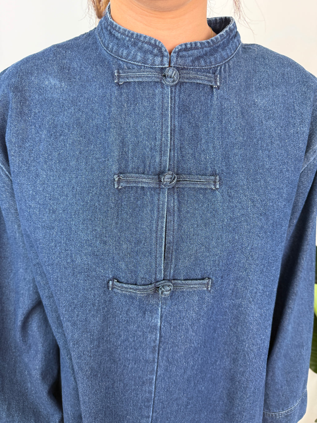 Ensemble Jean col mao
