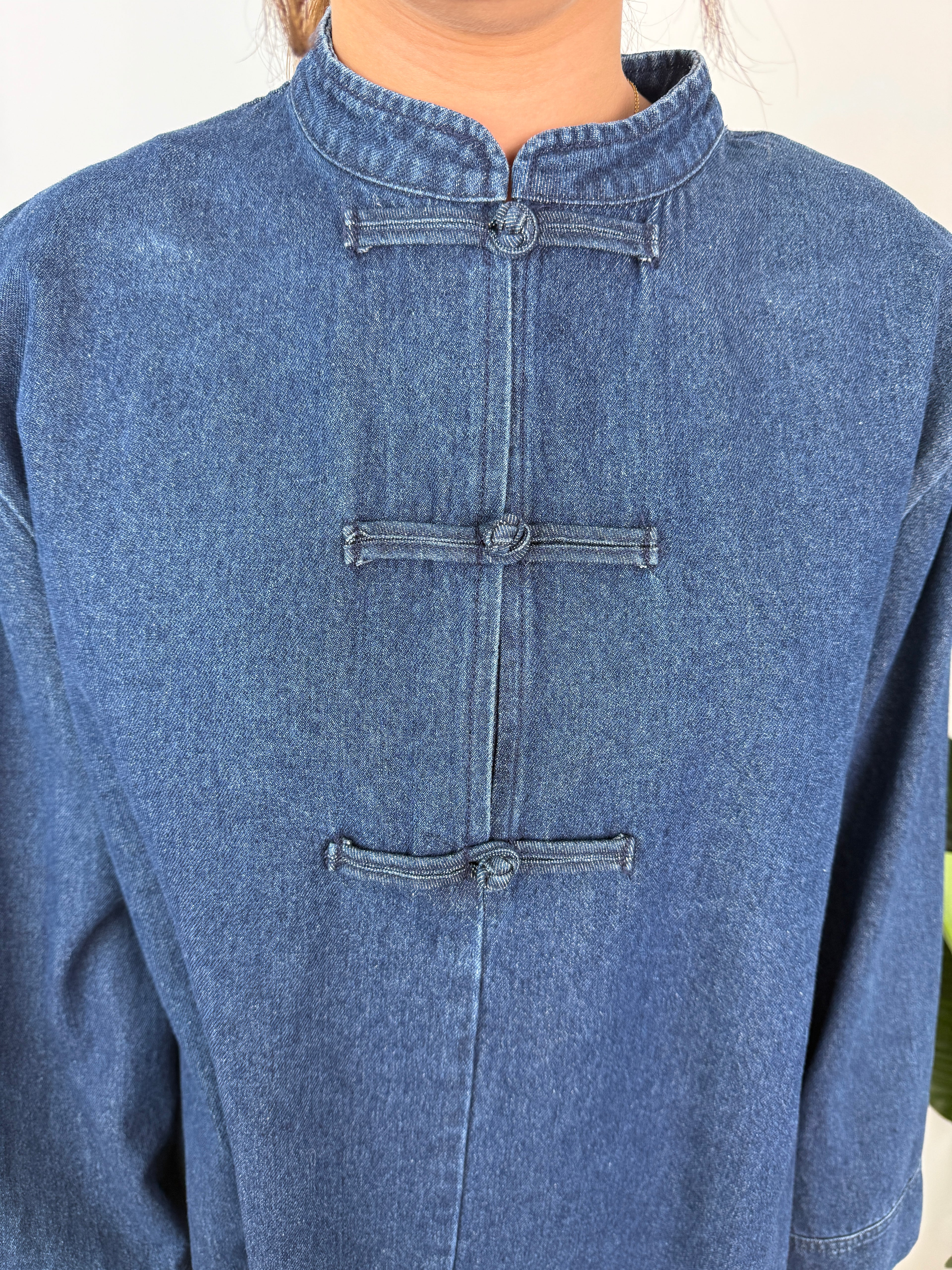 Ensemble Jean col mao