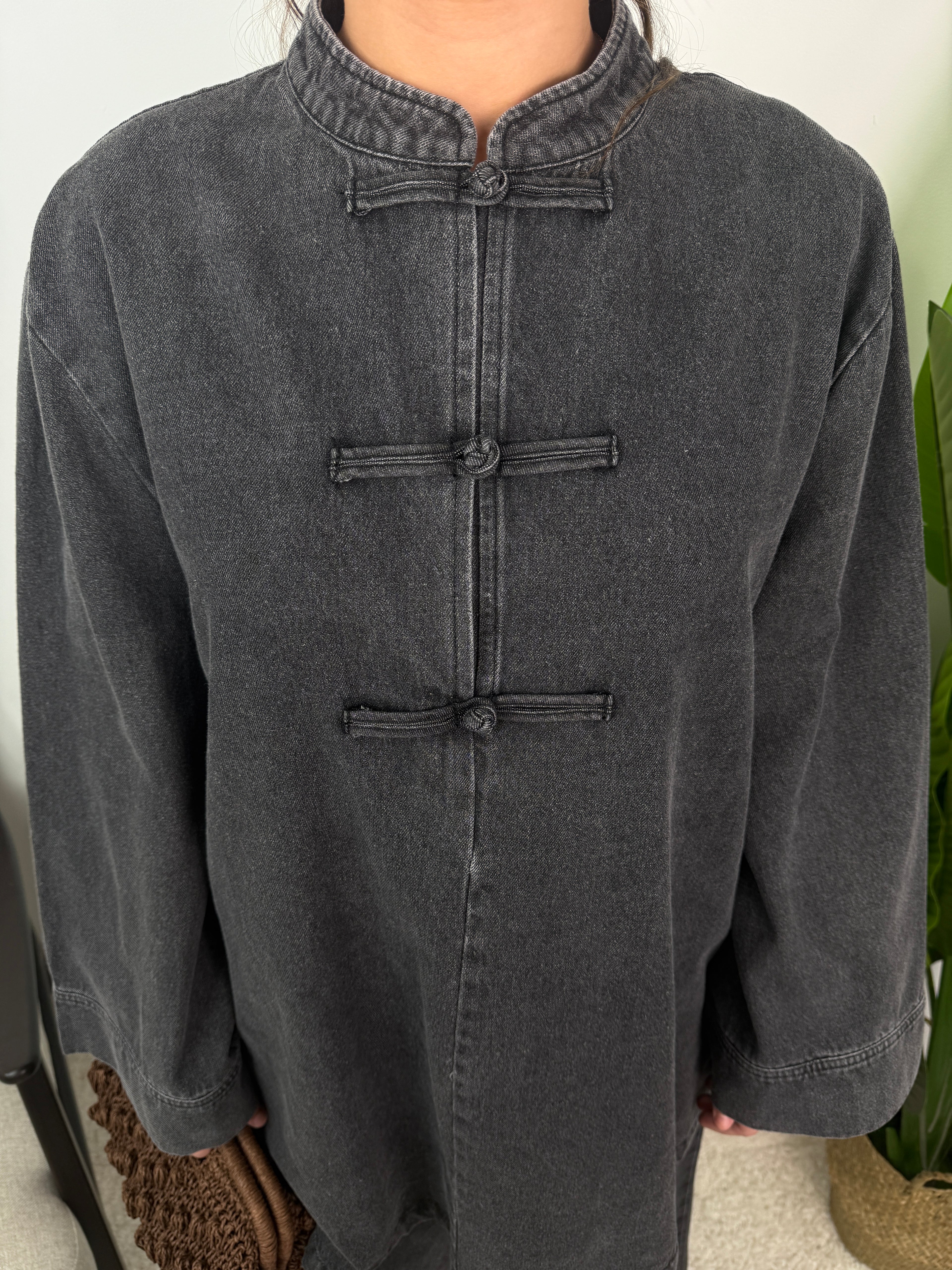Ensemble Jean col mao