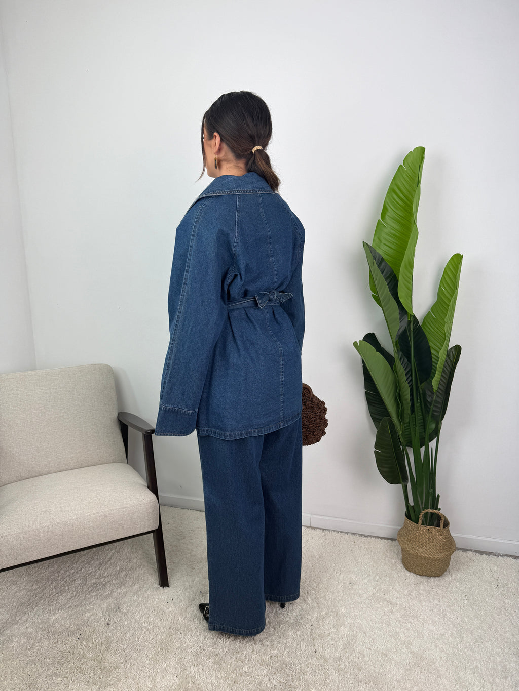 Ensemble avec veste en jean Nélia
