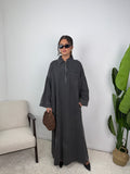 Robe abaya en jean ABAH