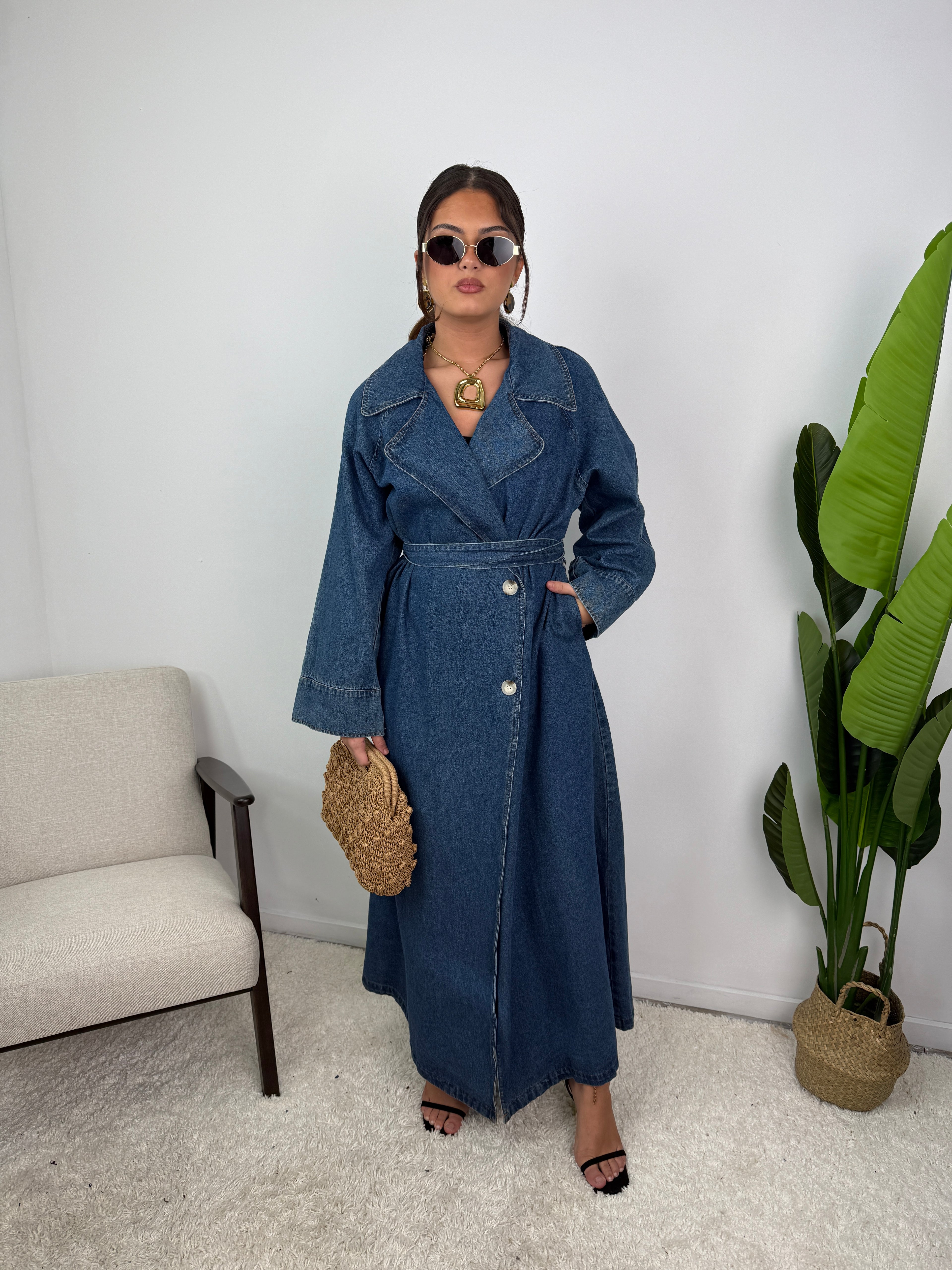 Veste trench en Jean Louise