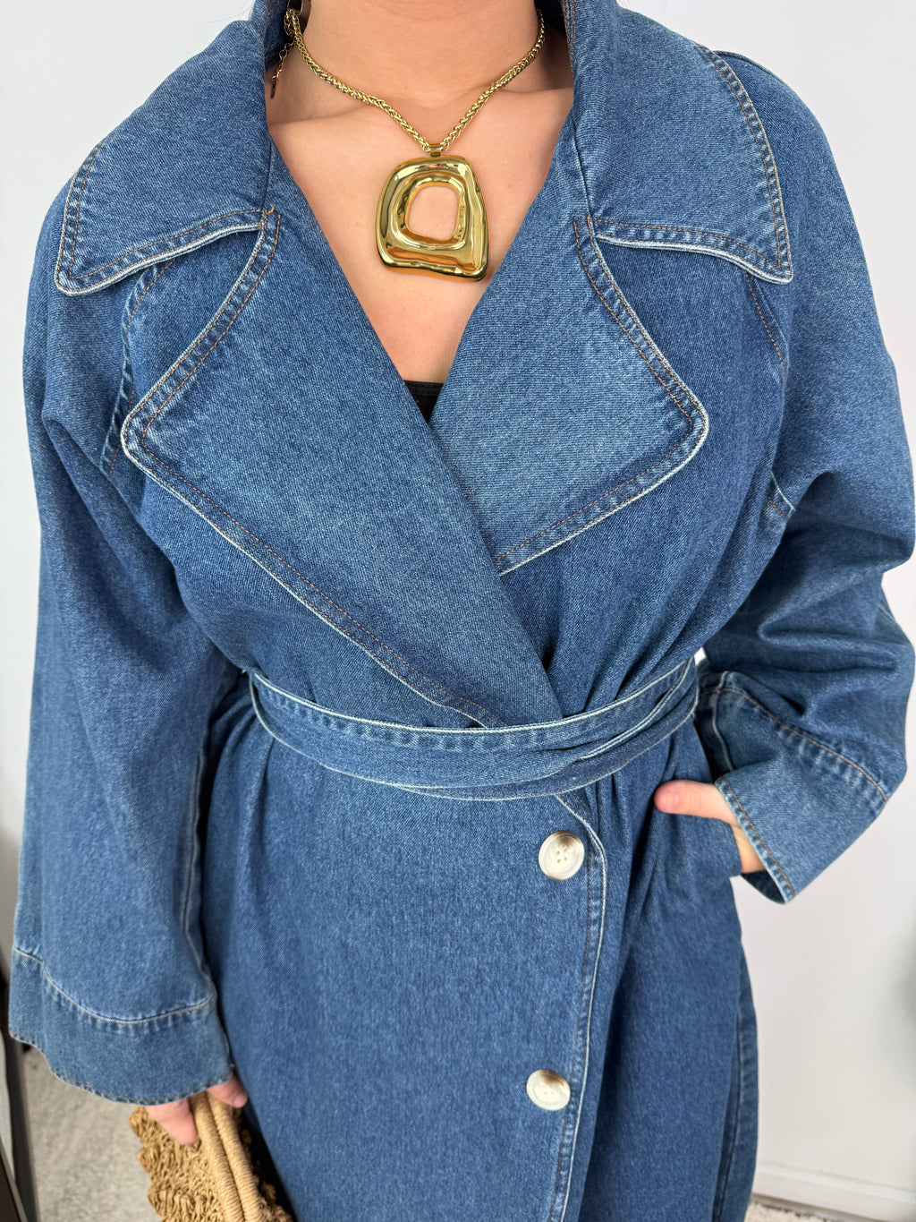 Veste trench en Jean Louise