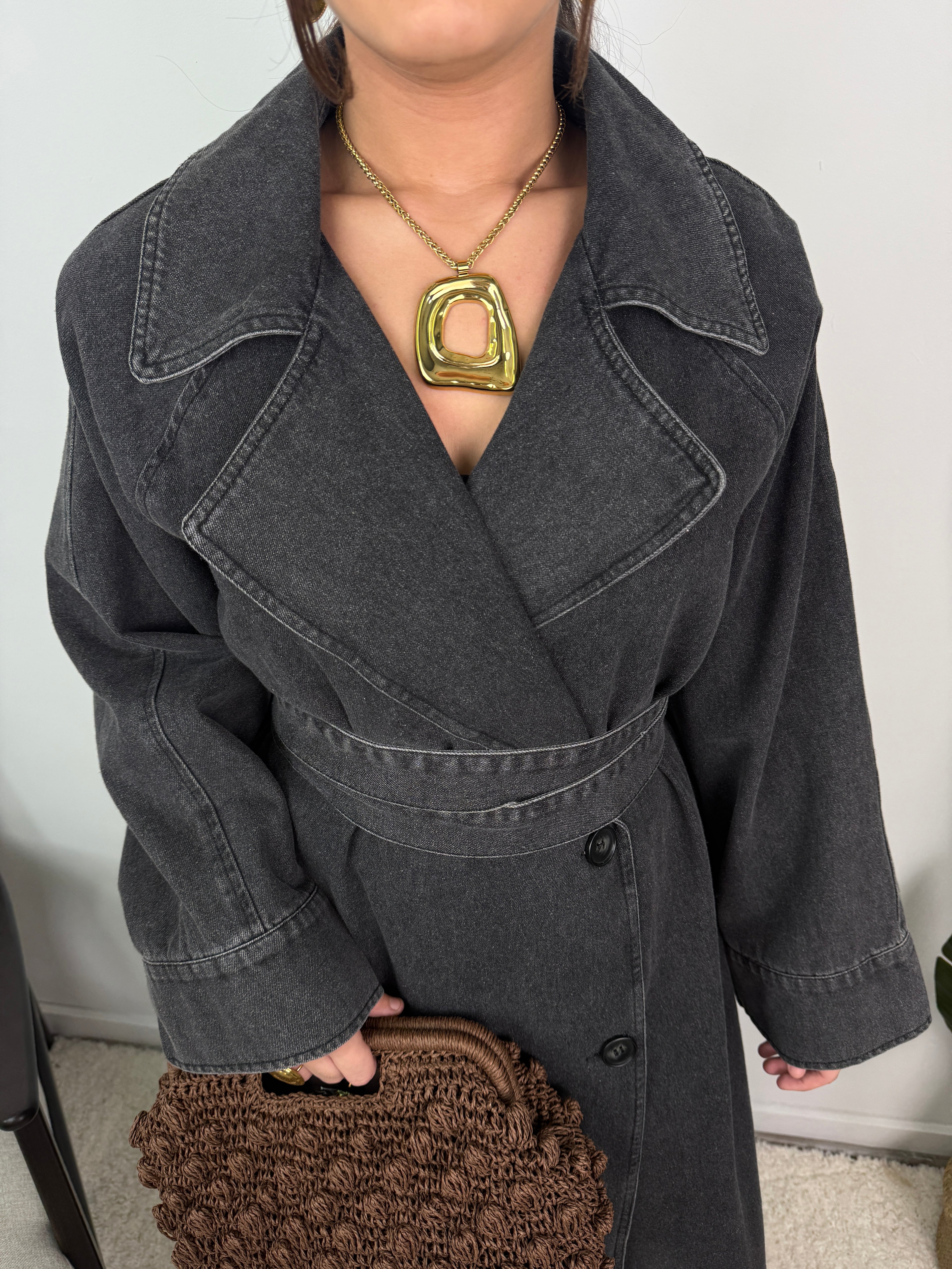 Veste trench en Jean Louise