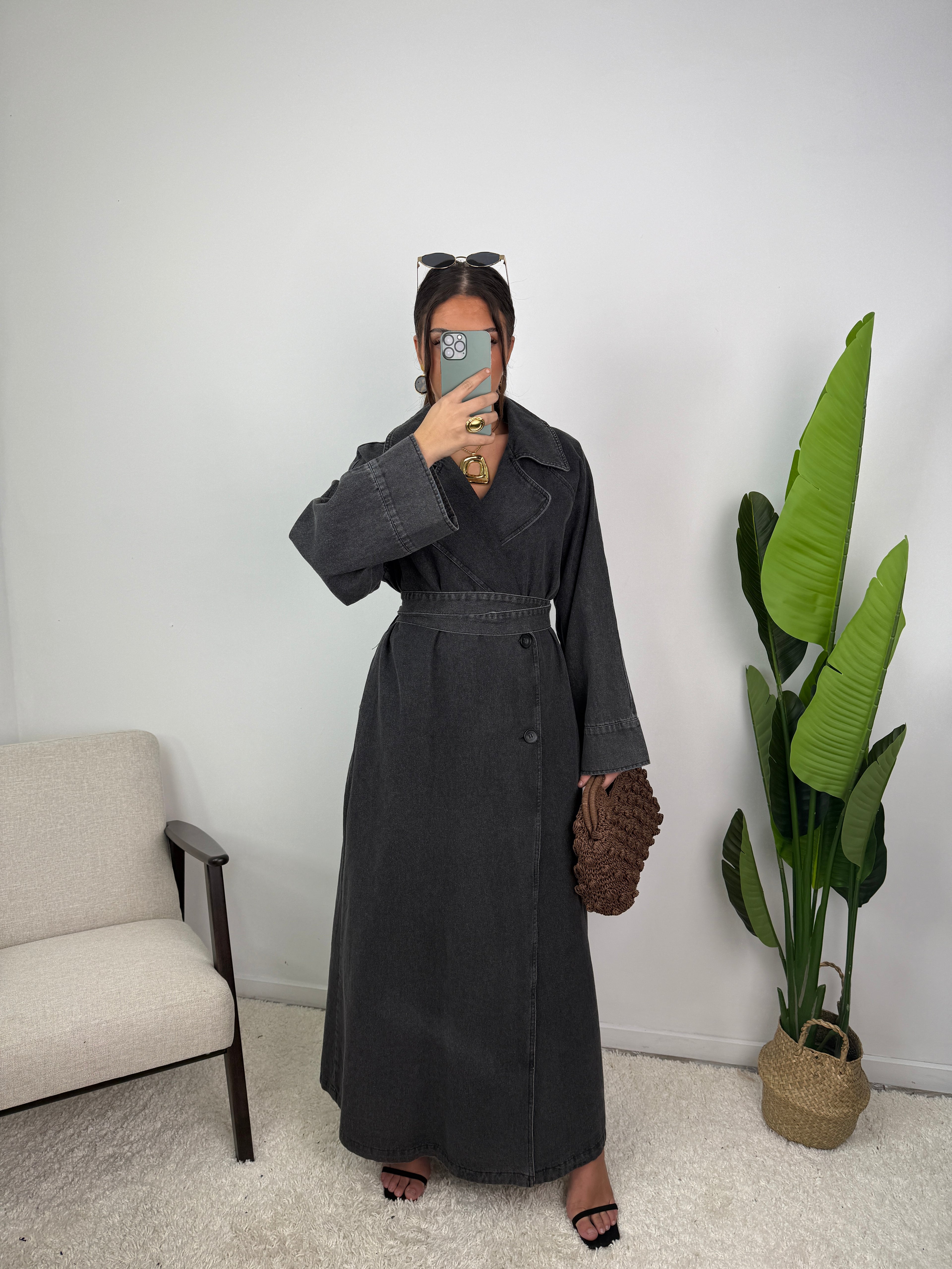 Veste trench en Jean Louise