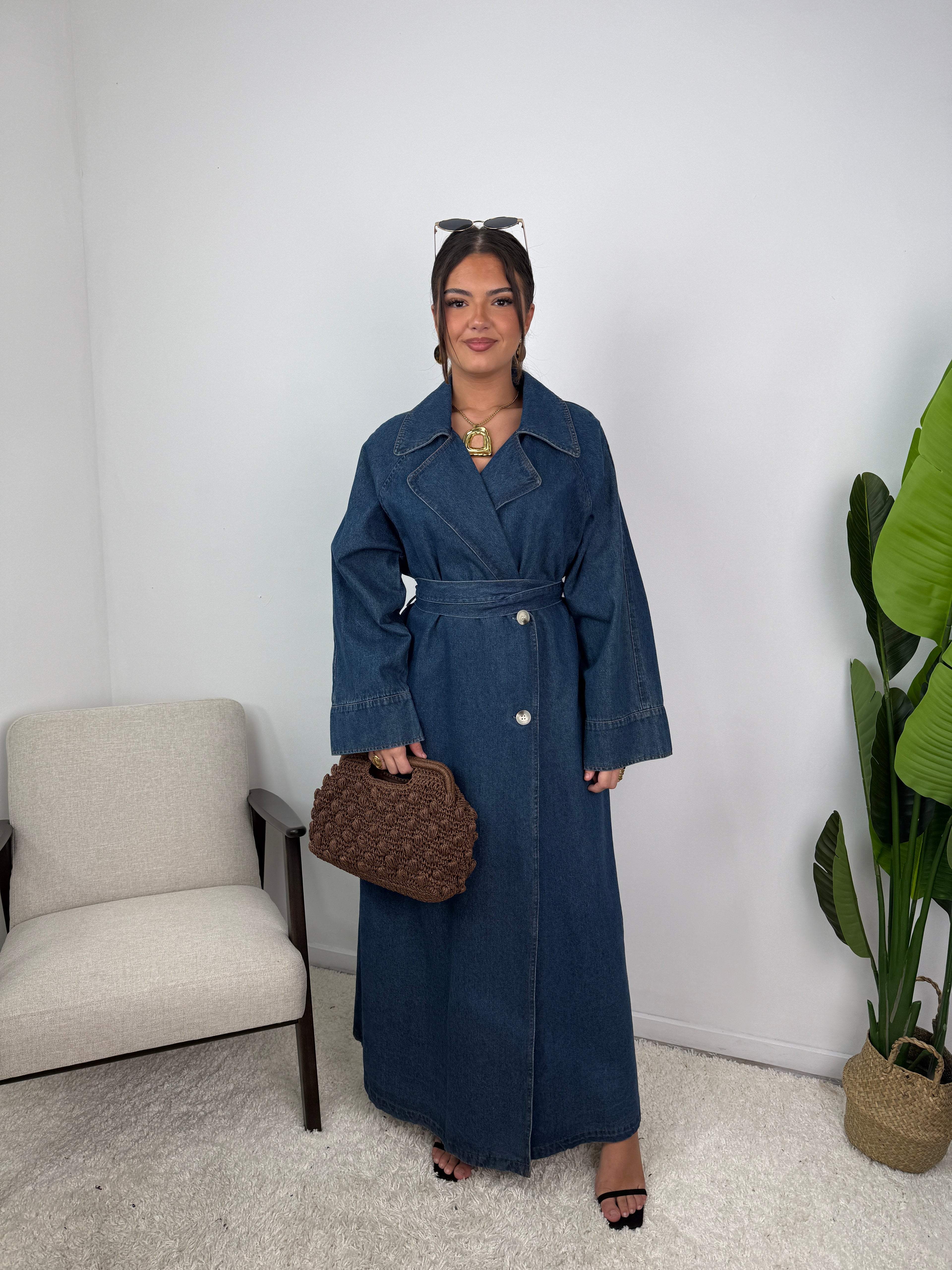 Veste trench en Jean Louise