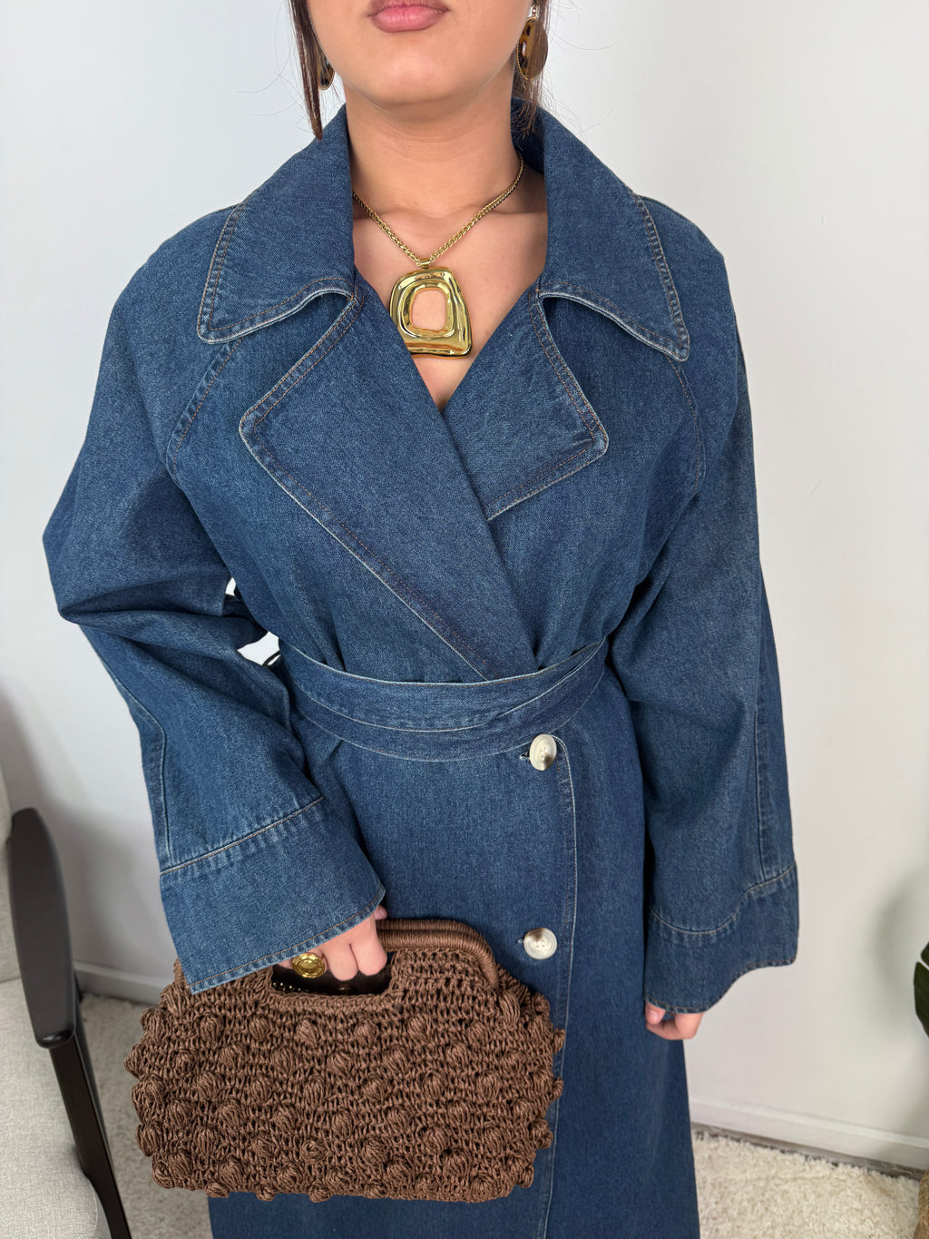 Veste trench en Jean Louise