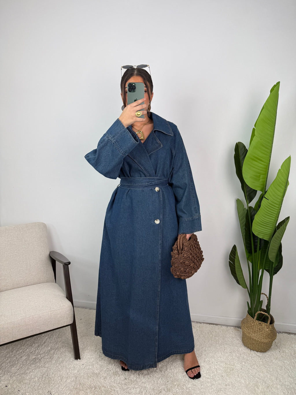 Veste trench en Jean Louise