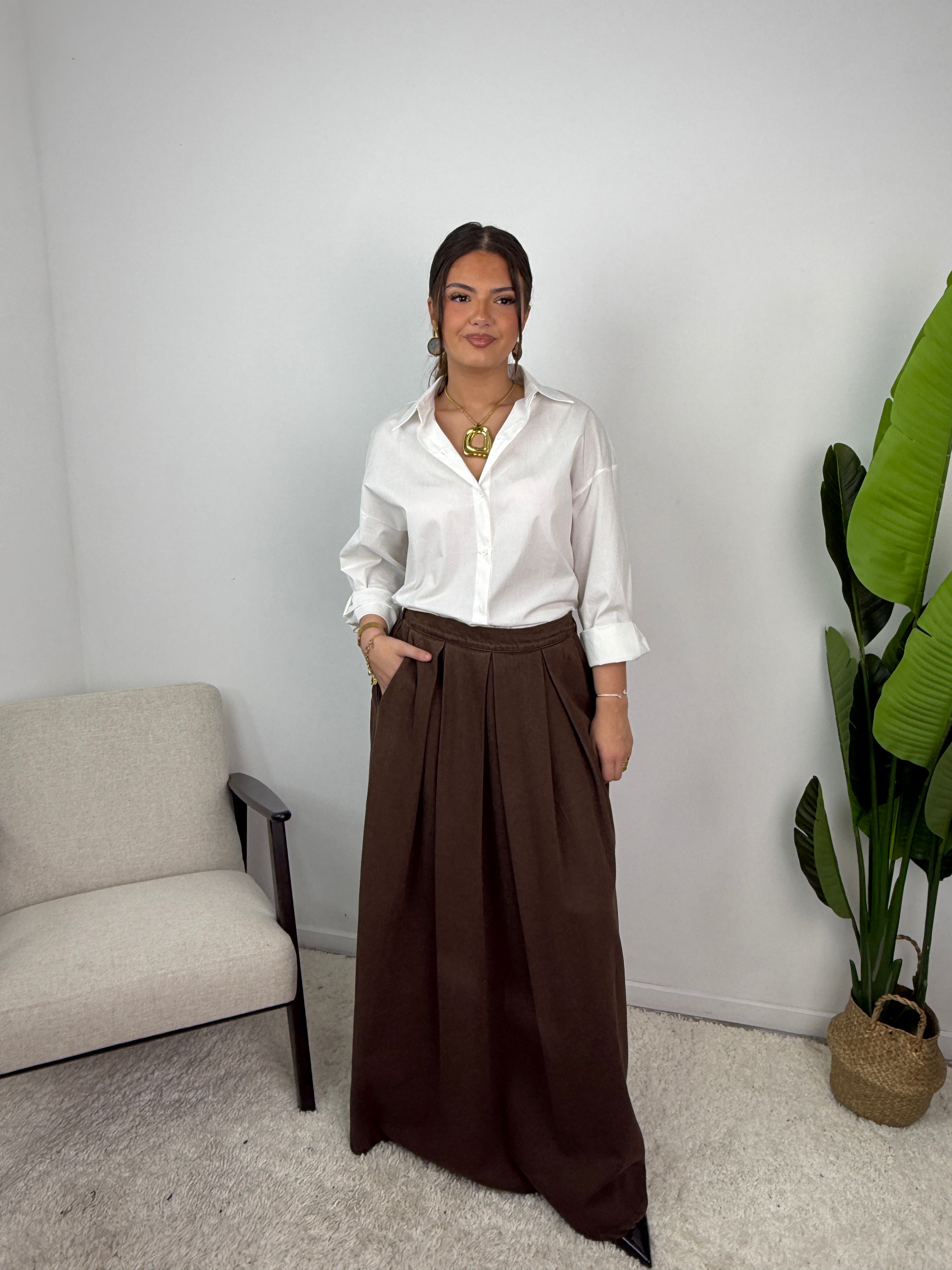 Jupe en jean évasé Safiya