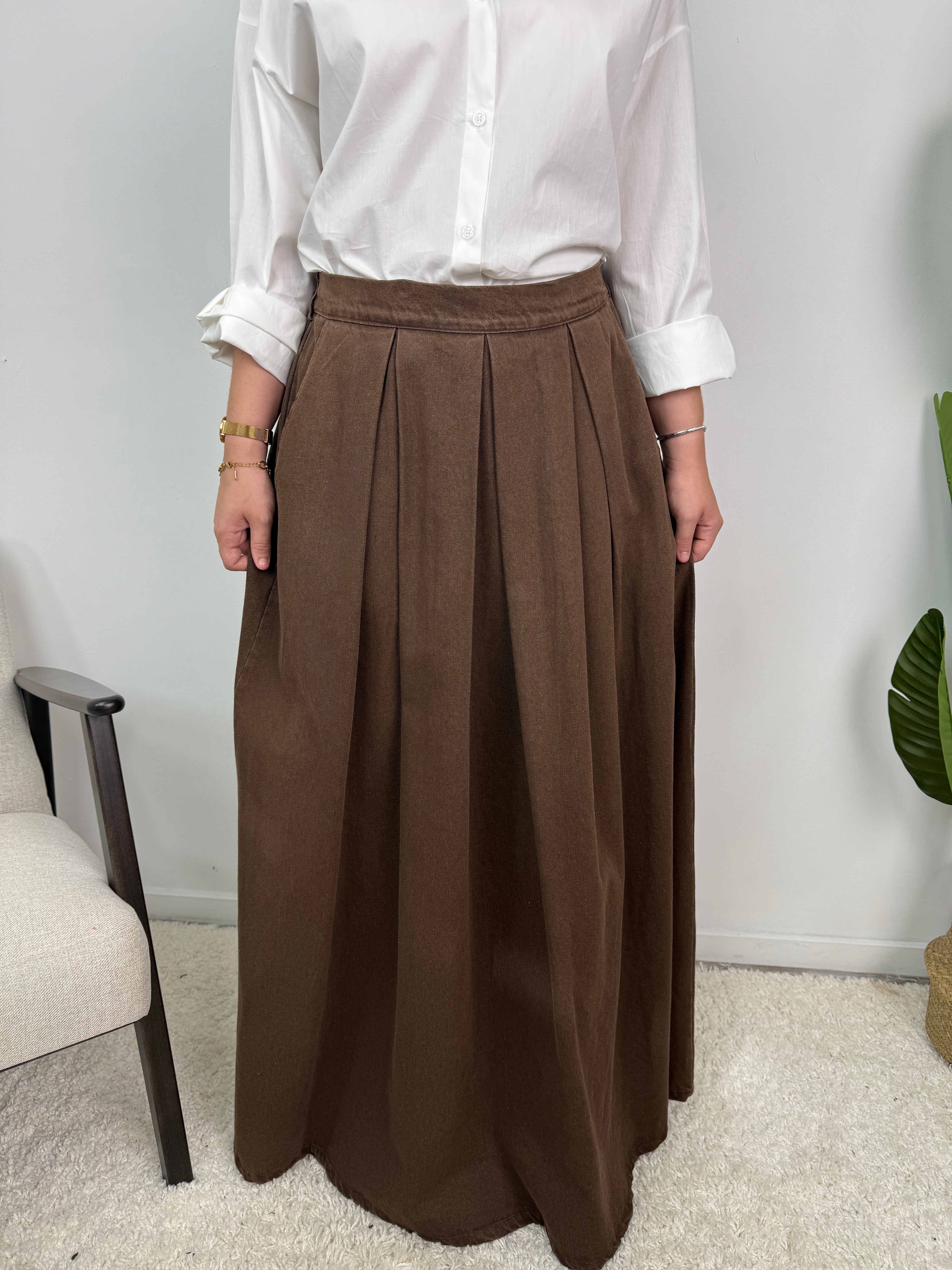 Jupe en jean évasé Safiya