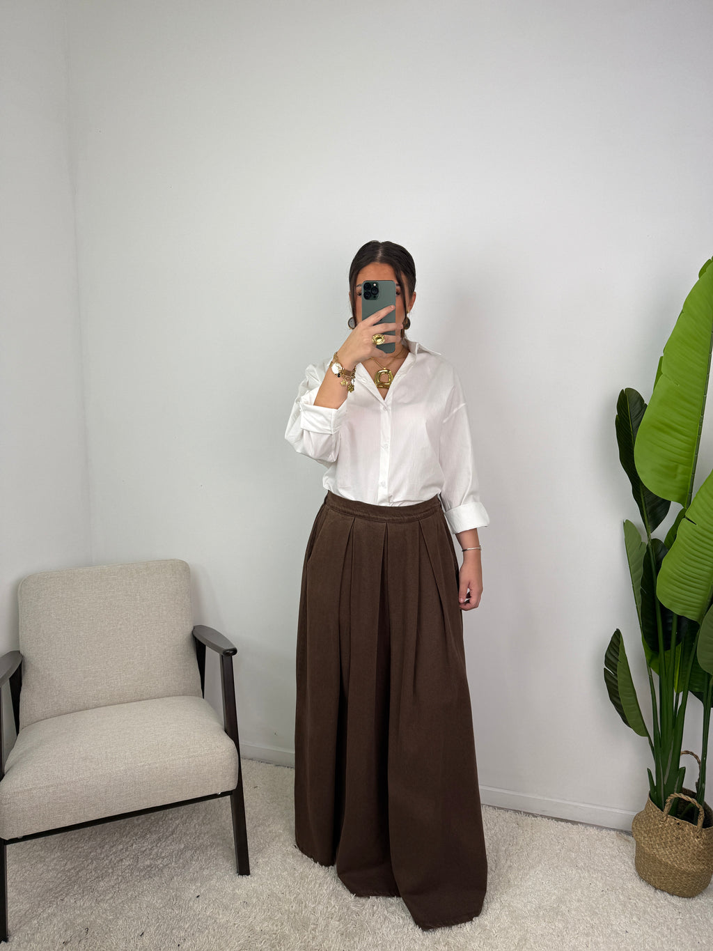 Jupe en jean évasé Safiya