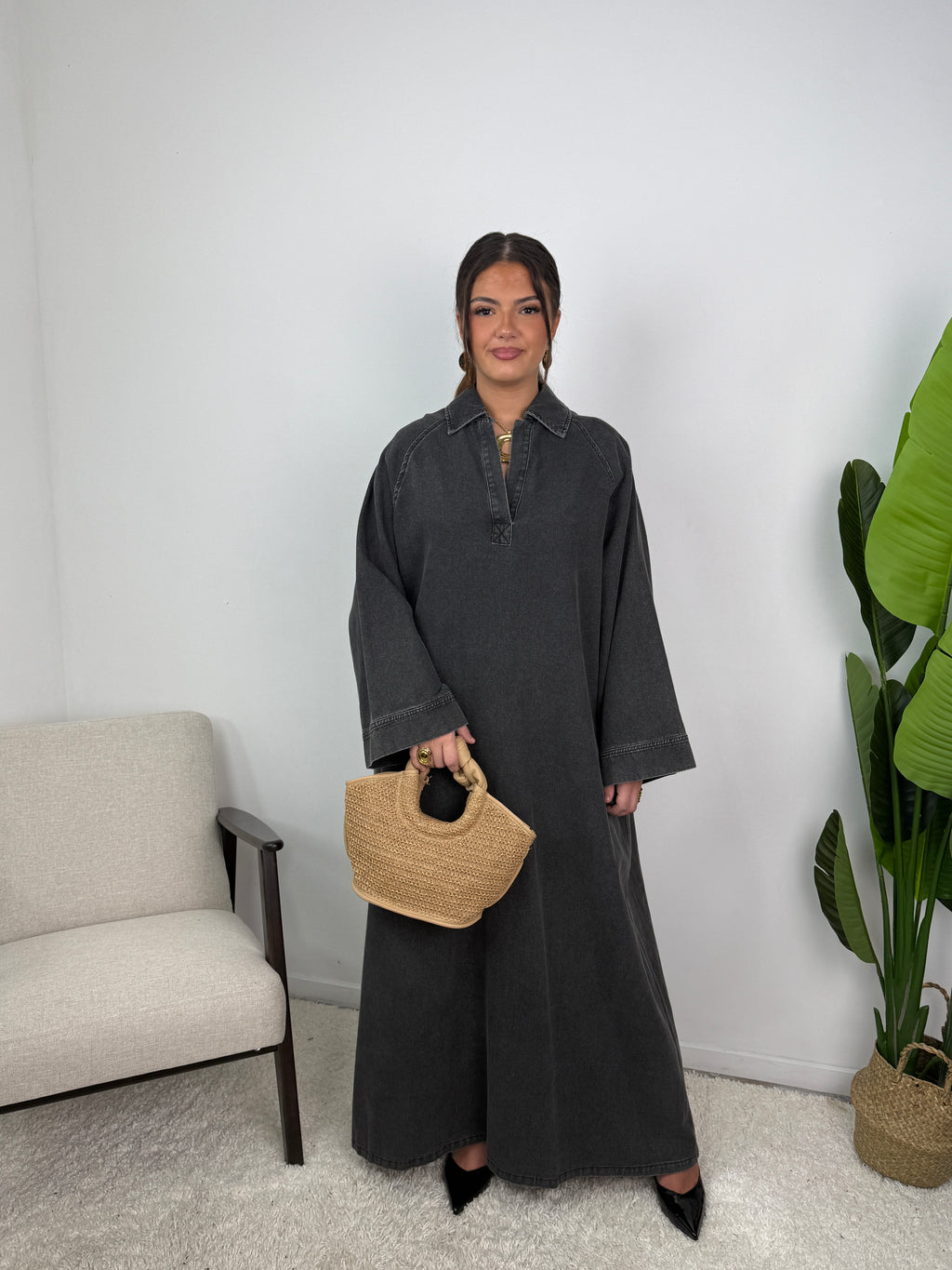 Robe Leïna - Abaya Denim