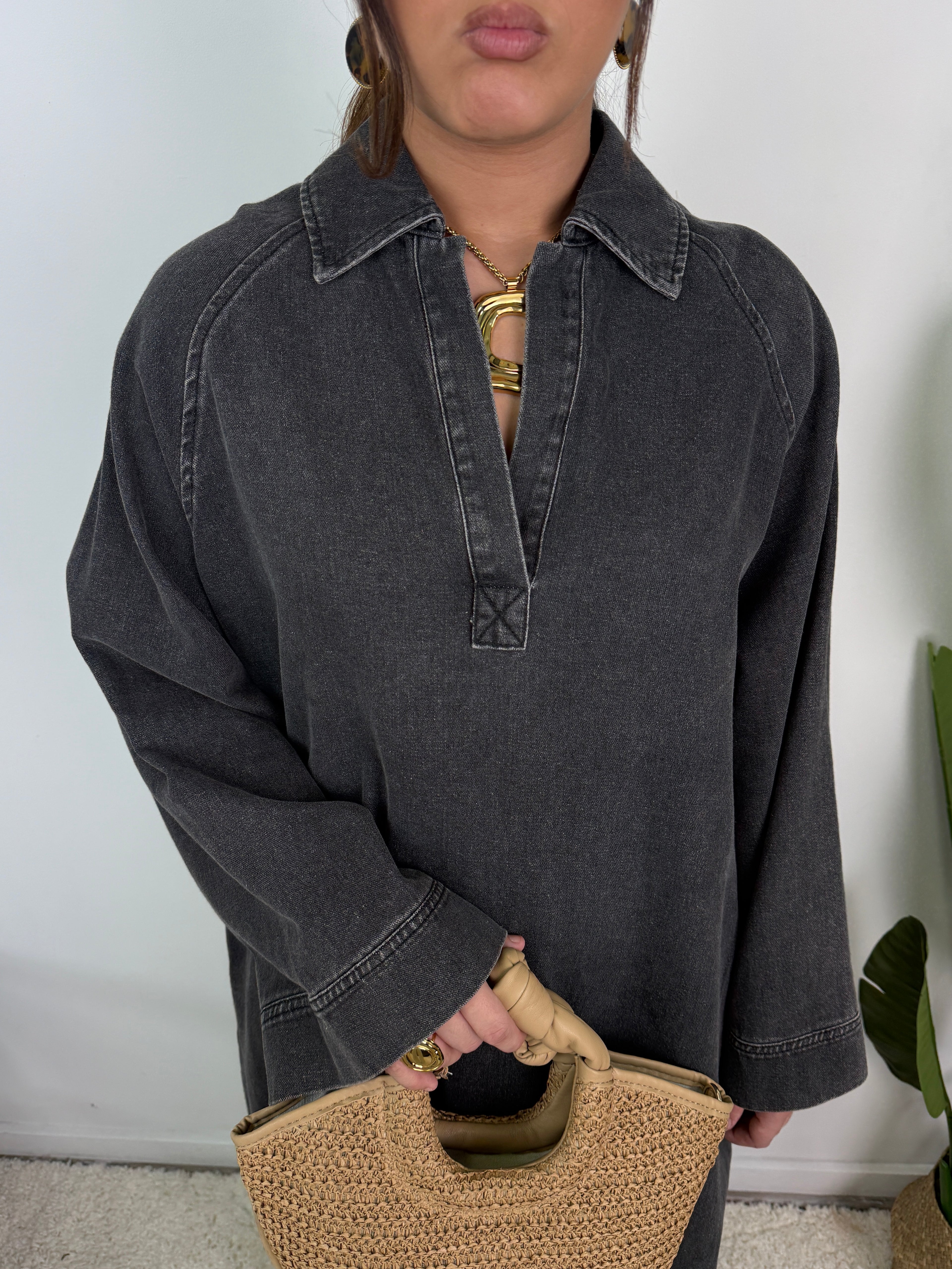 Robe Leïna - Abaya Denim