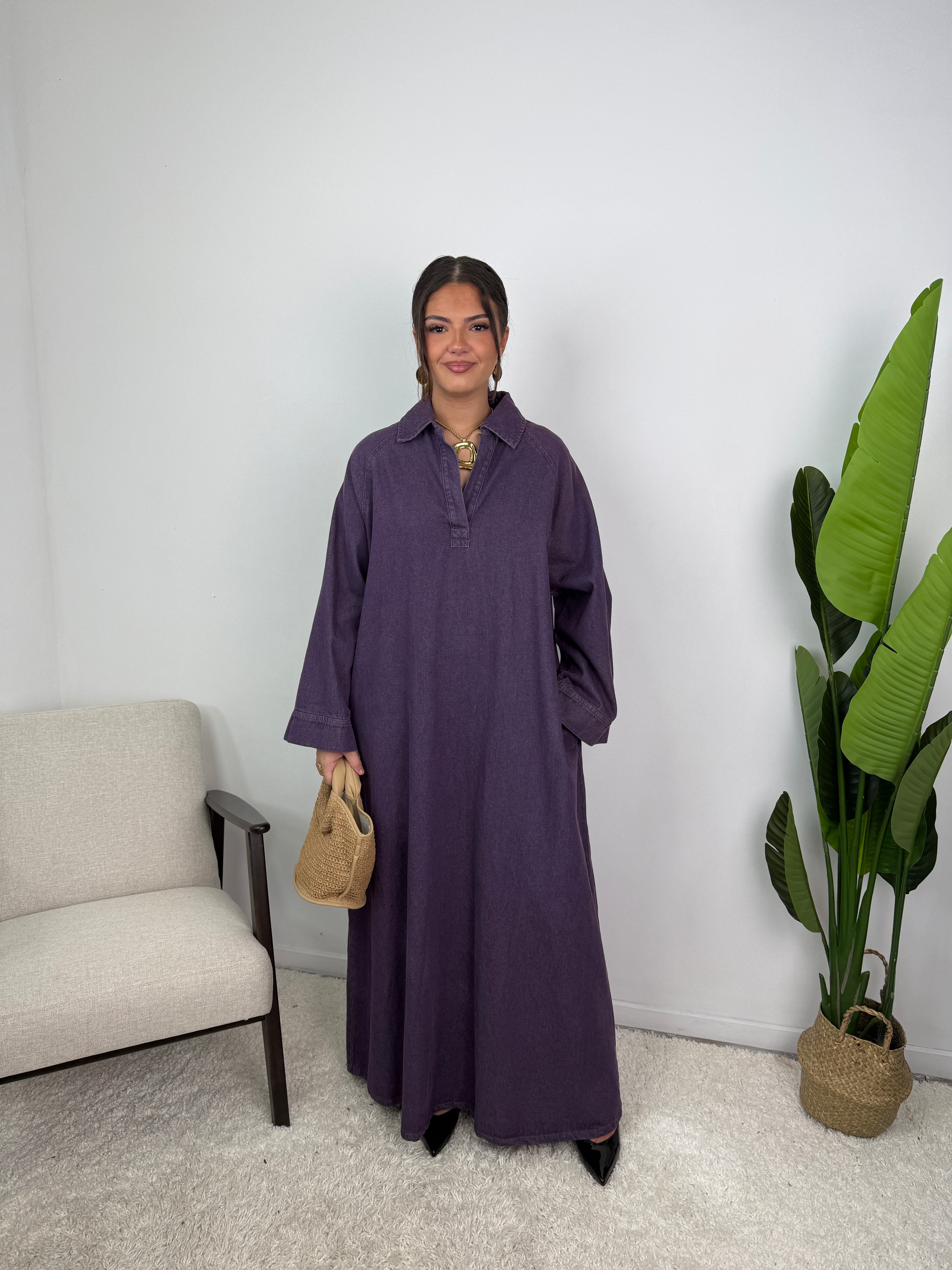 Robe Leïna - Abaya Denim
