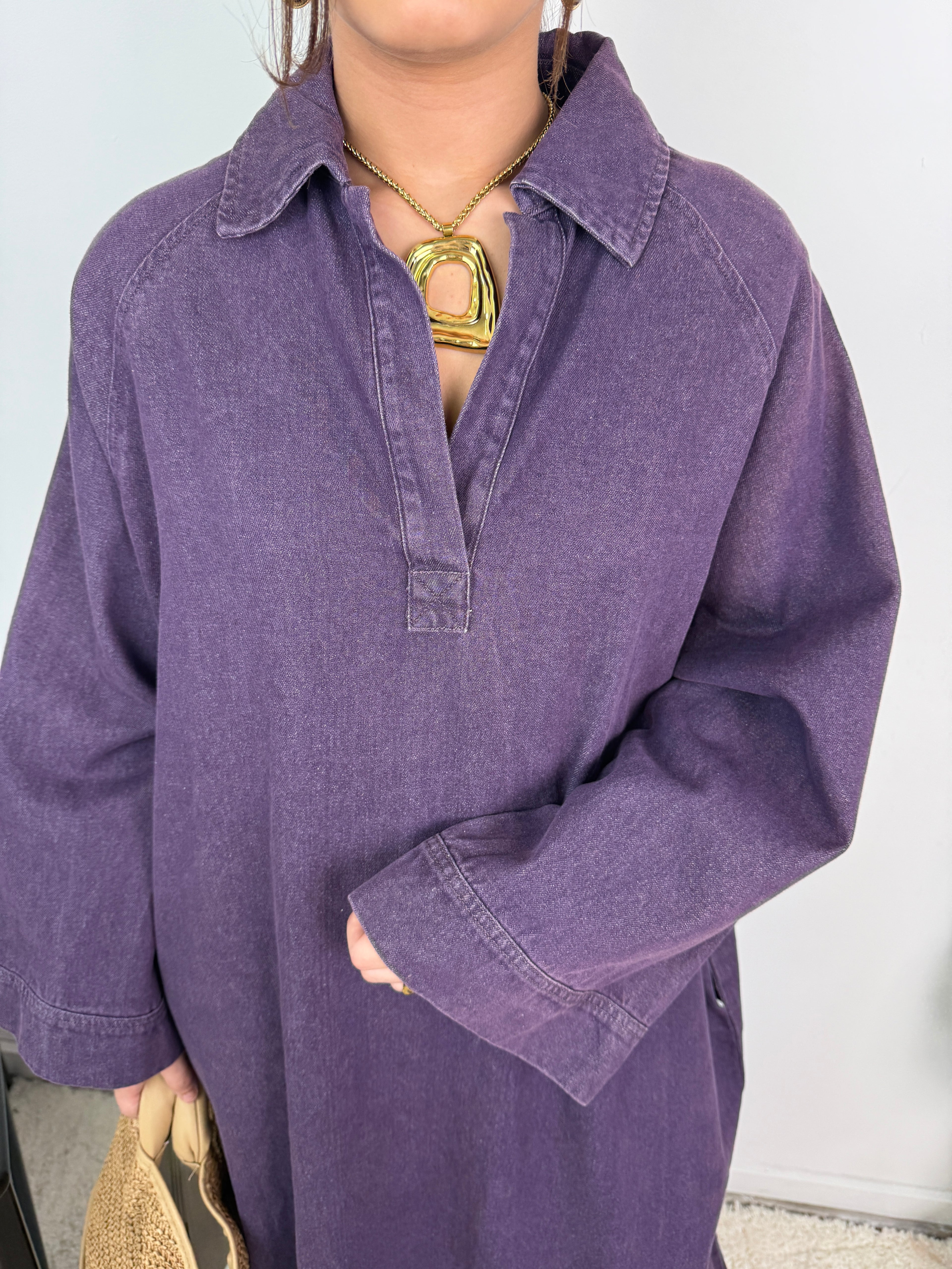 Robe Leïna - Abaya Denim