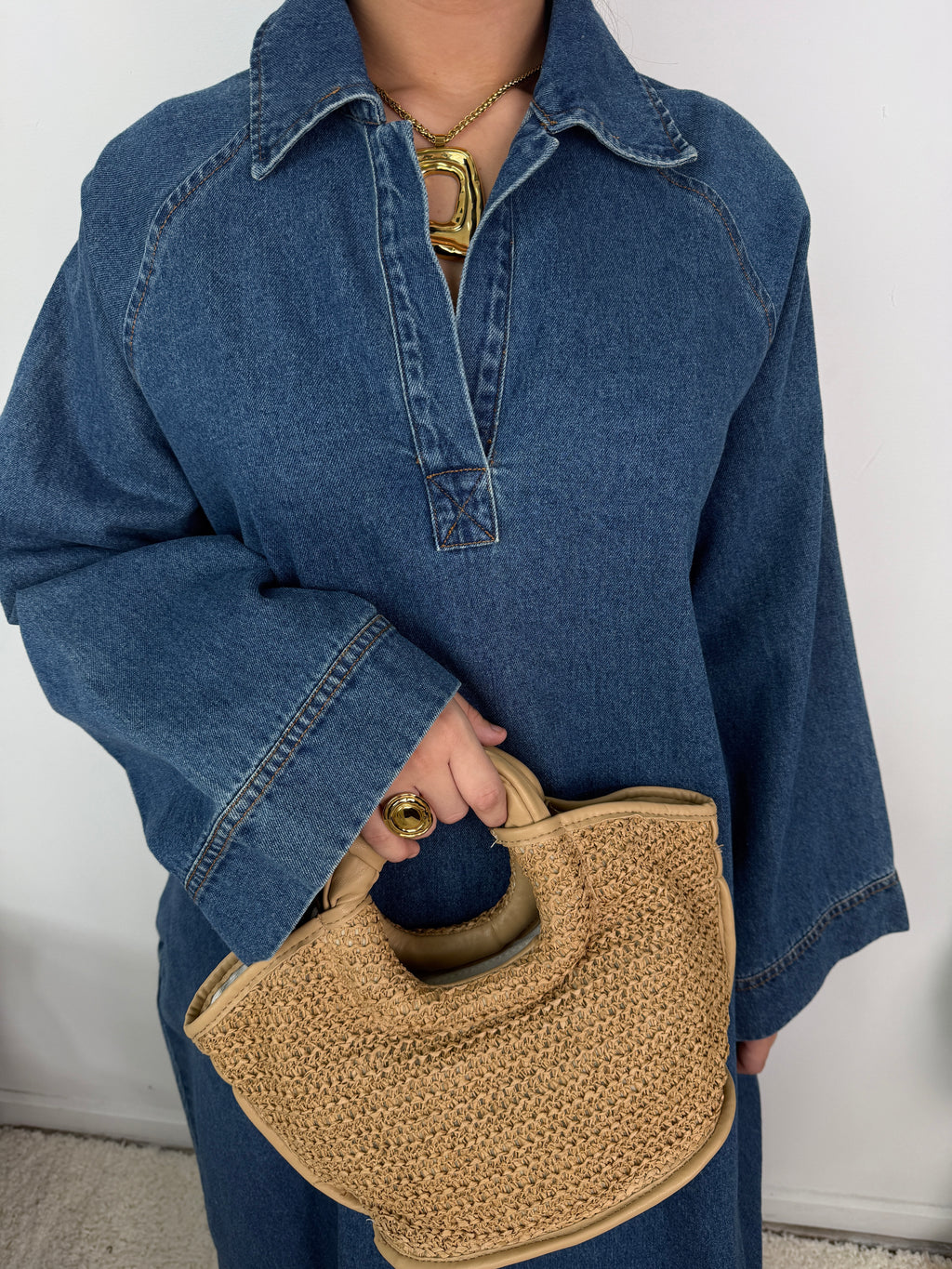 Robe Leïna - Abaya Denim
