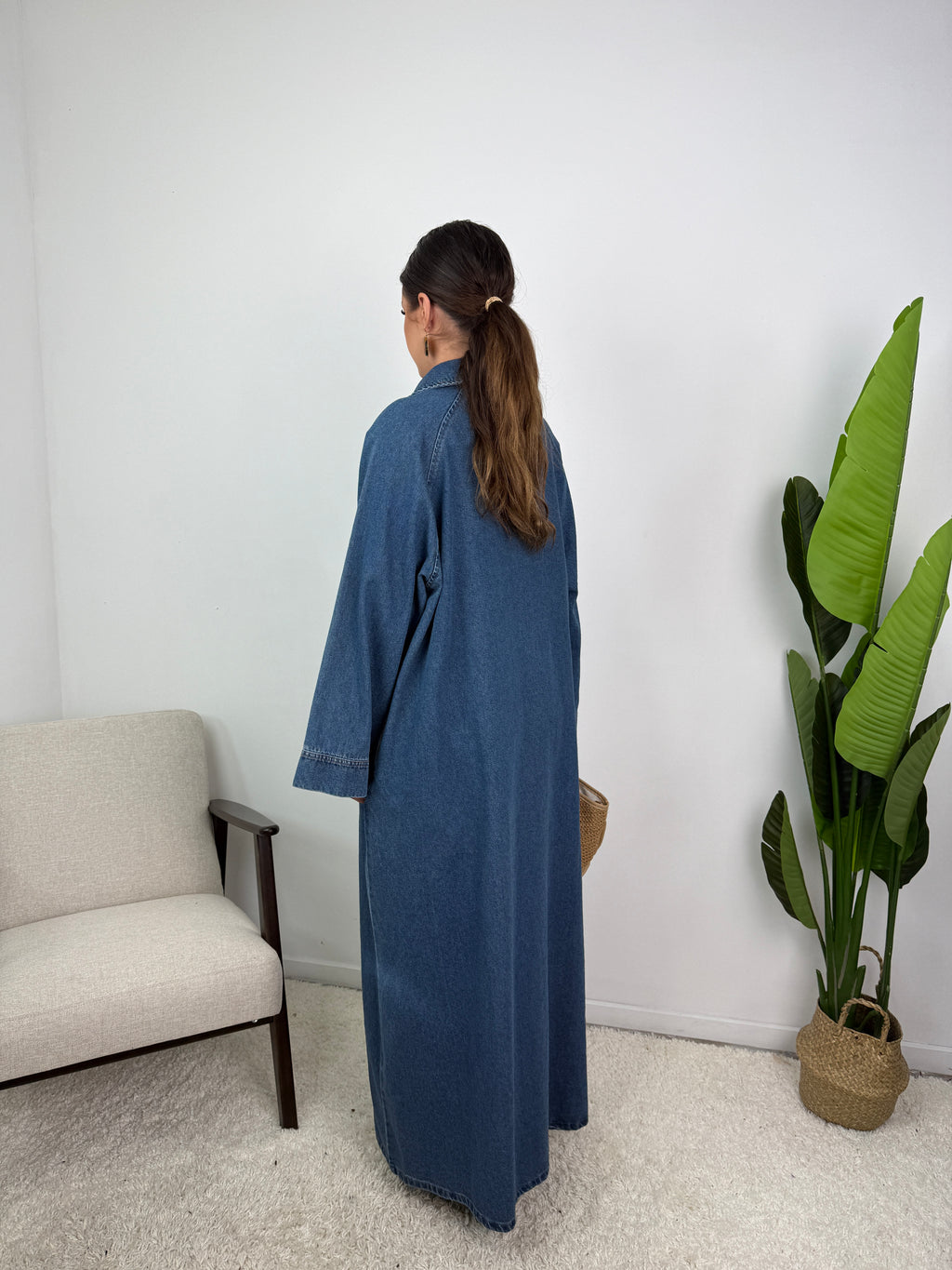 Robe Leïna - Abaya Denim