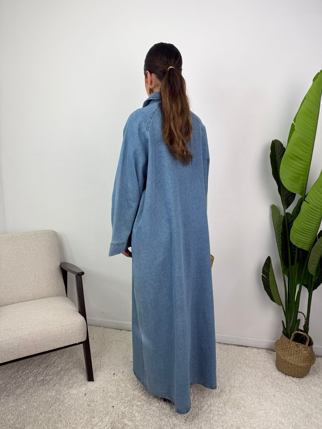 Robe Leïna - Abaya Denim
