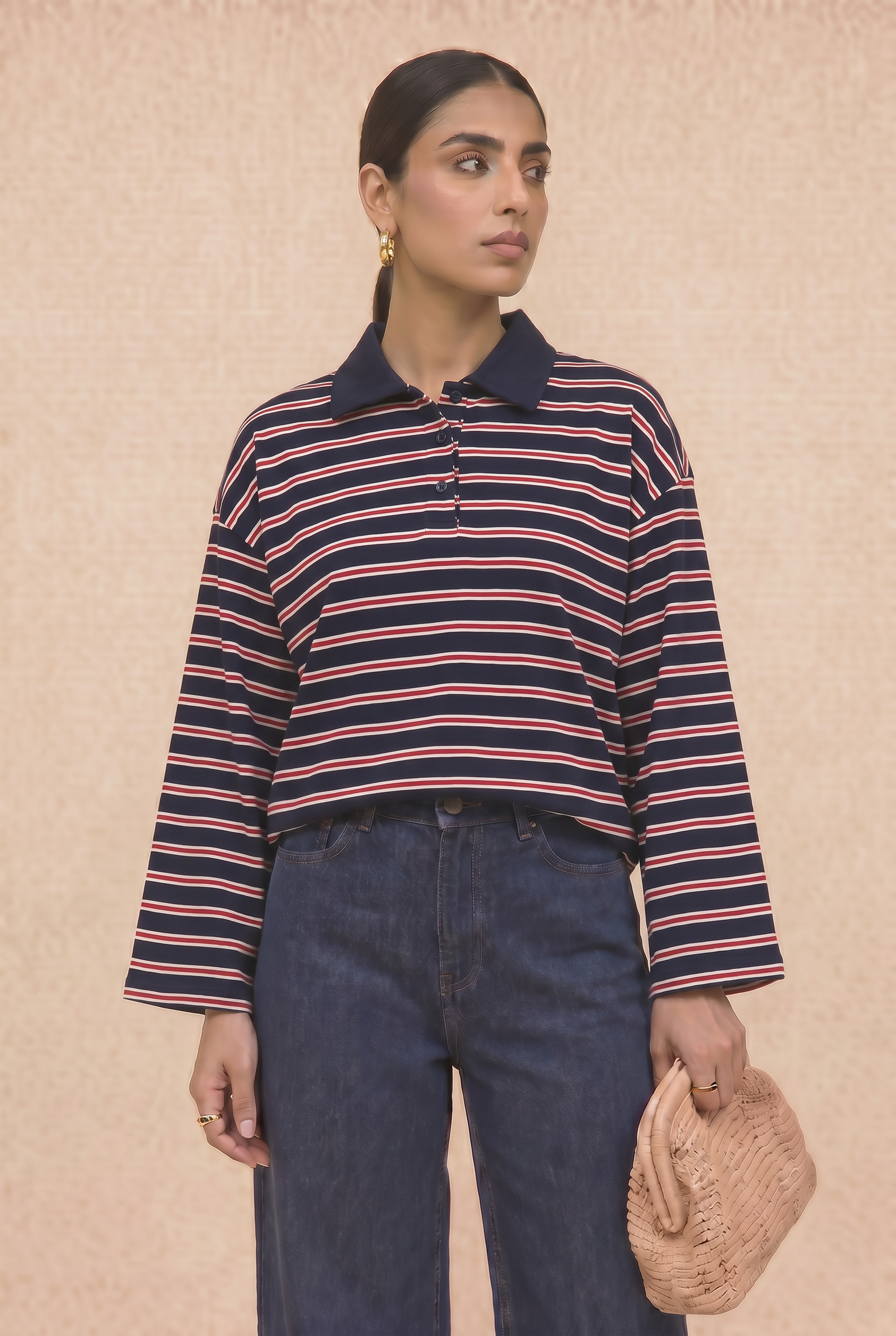 T-shirt manches longues rayé Céline
