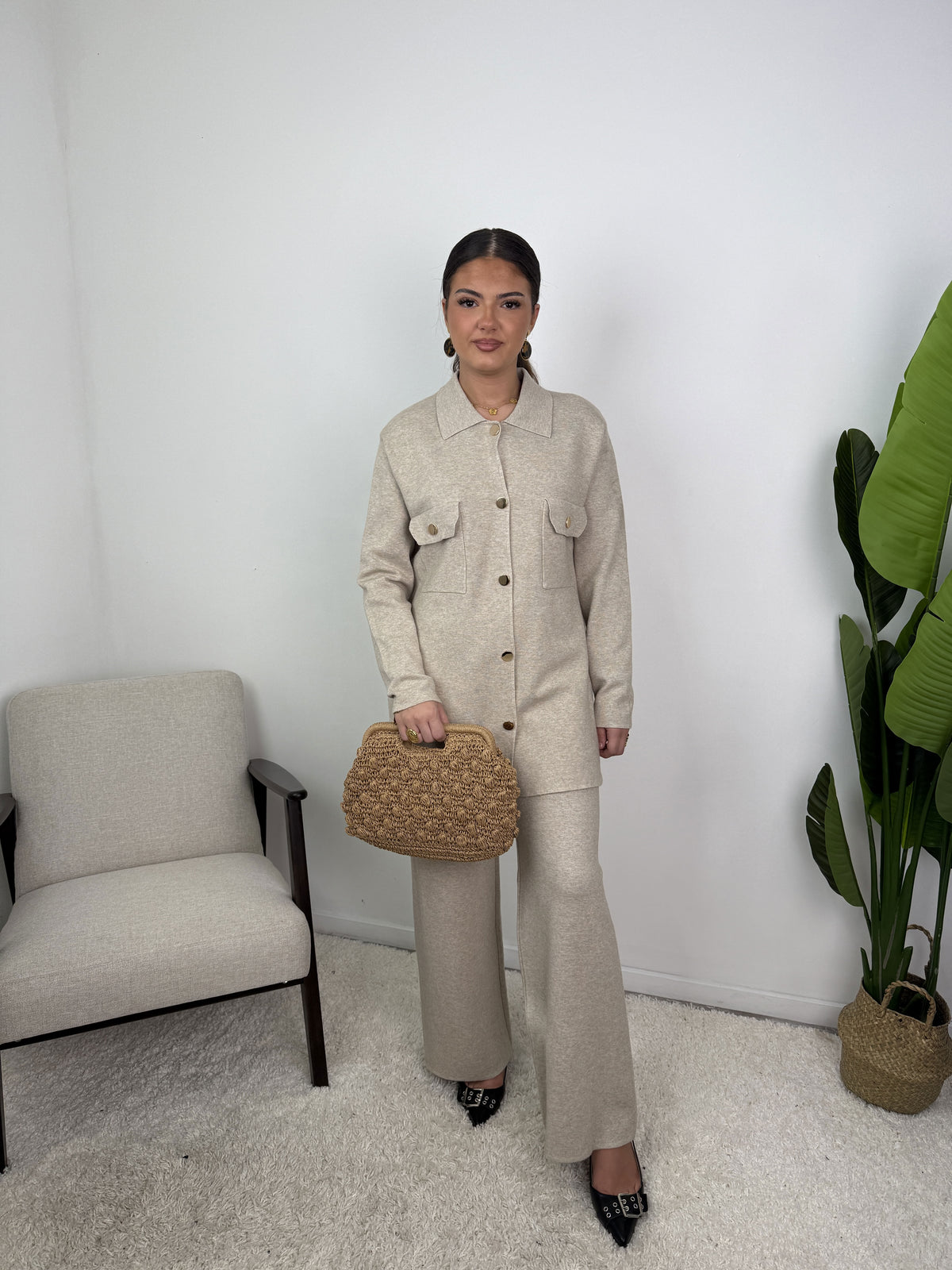 Ensemble Victoire – Maille boutonnée