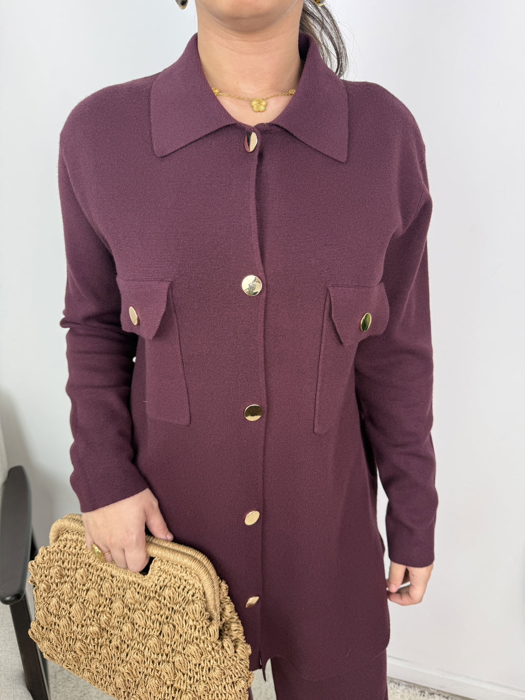 Ensemble Victoire – Maille boutonnée