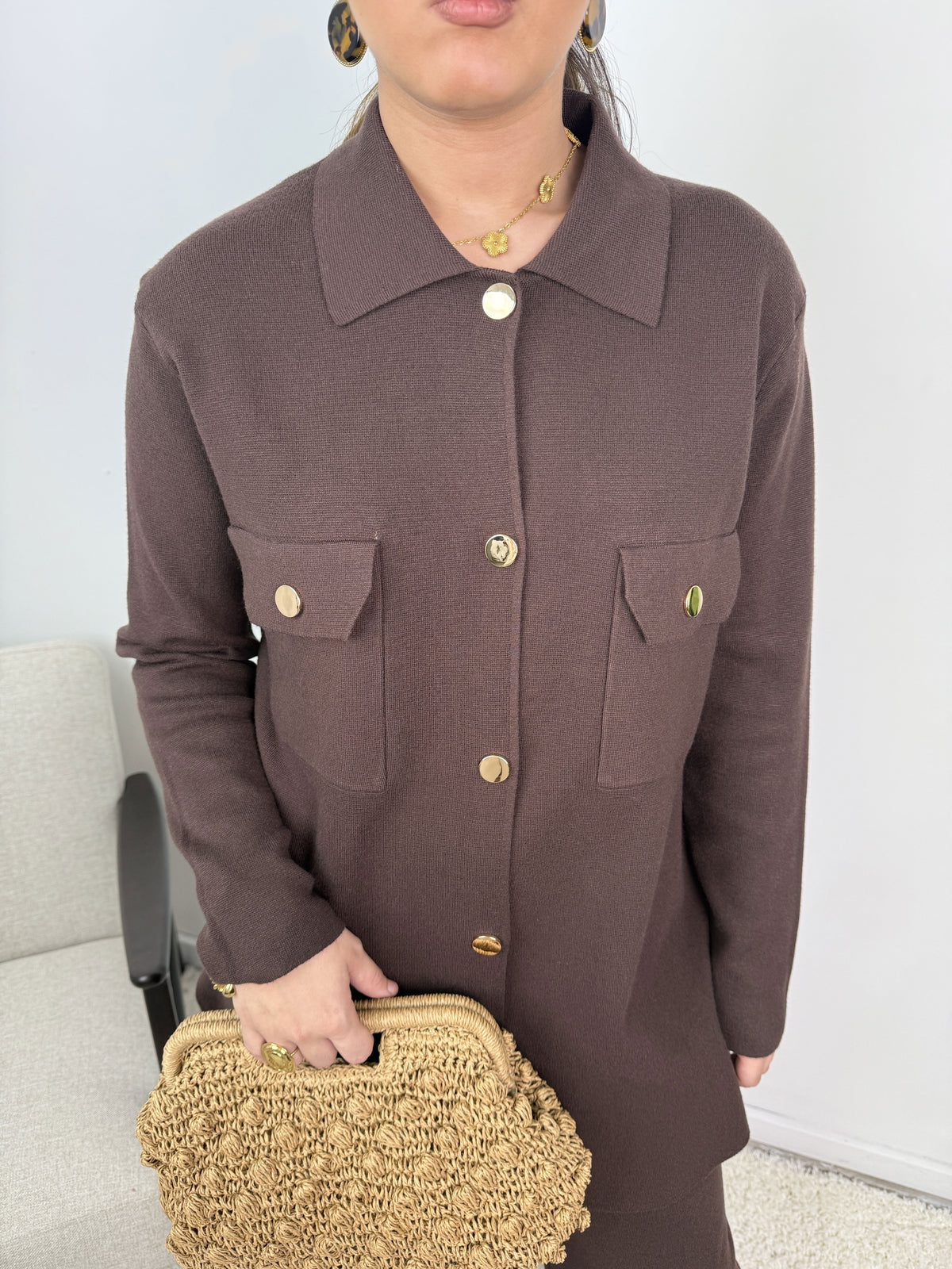 Ensemble Victoire – Maille boutonnée