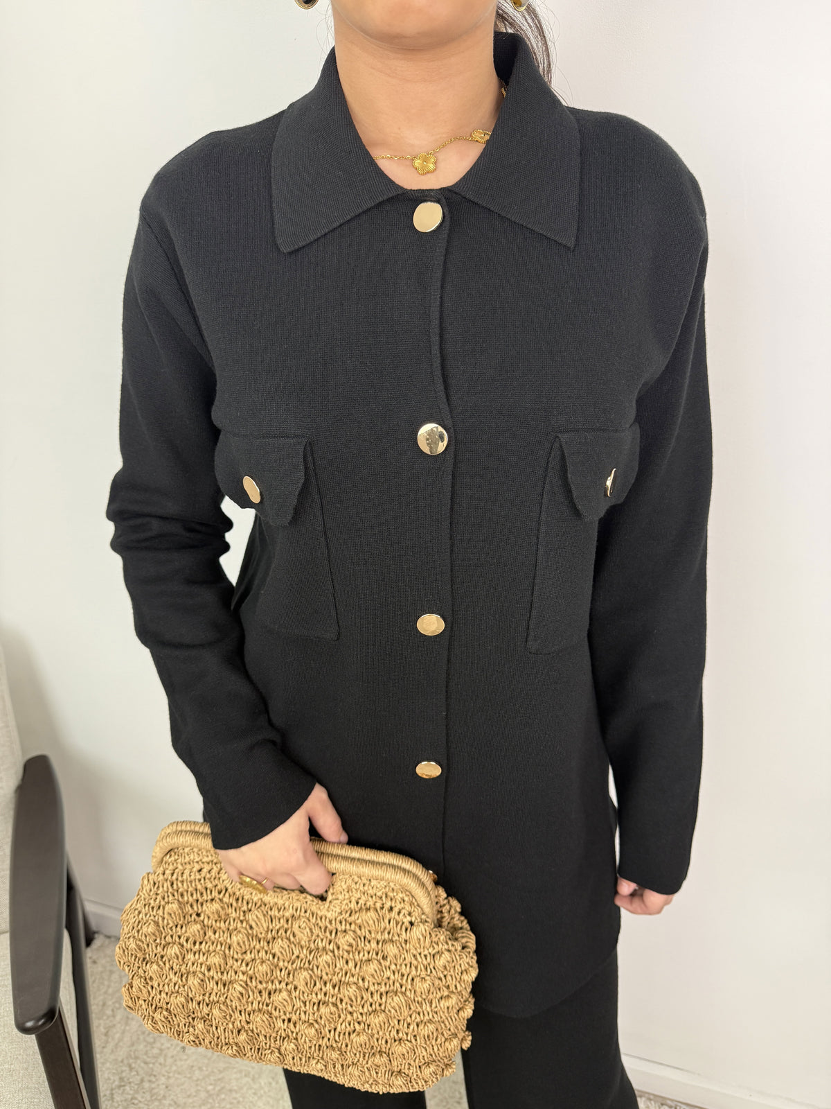 Ensemble Victoire – Maille boutonnée