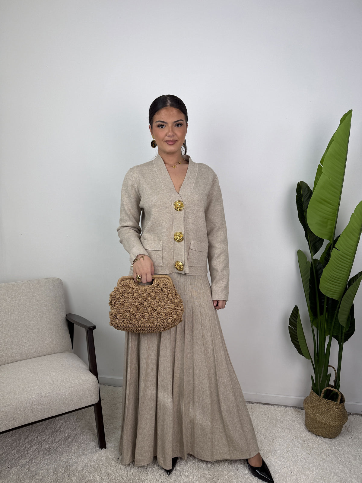 Ensemble Samira – Maille plissée