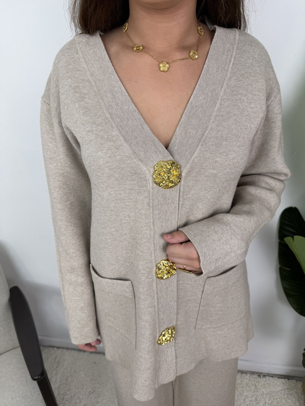 Ensemble Élora – Maille à gros boutons