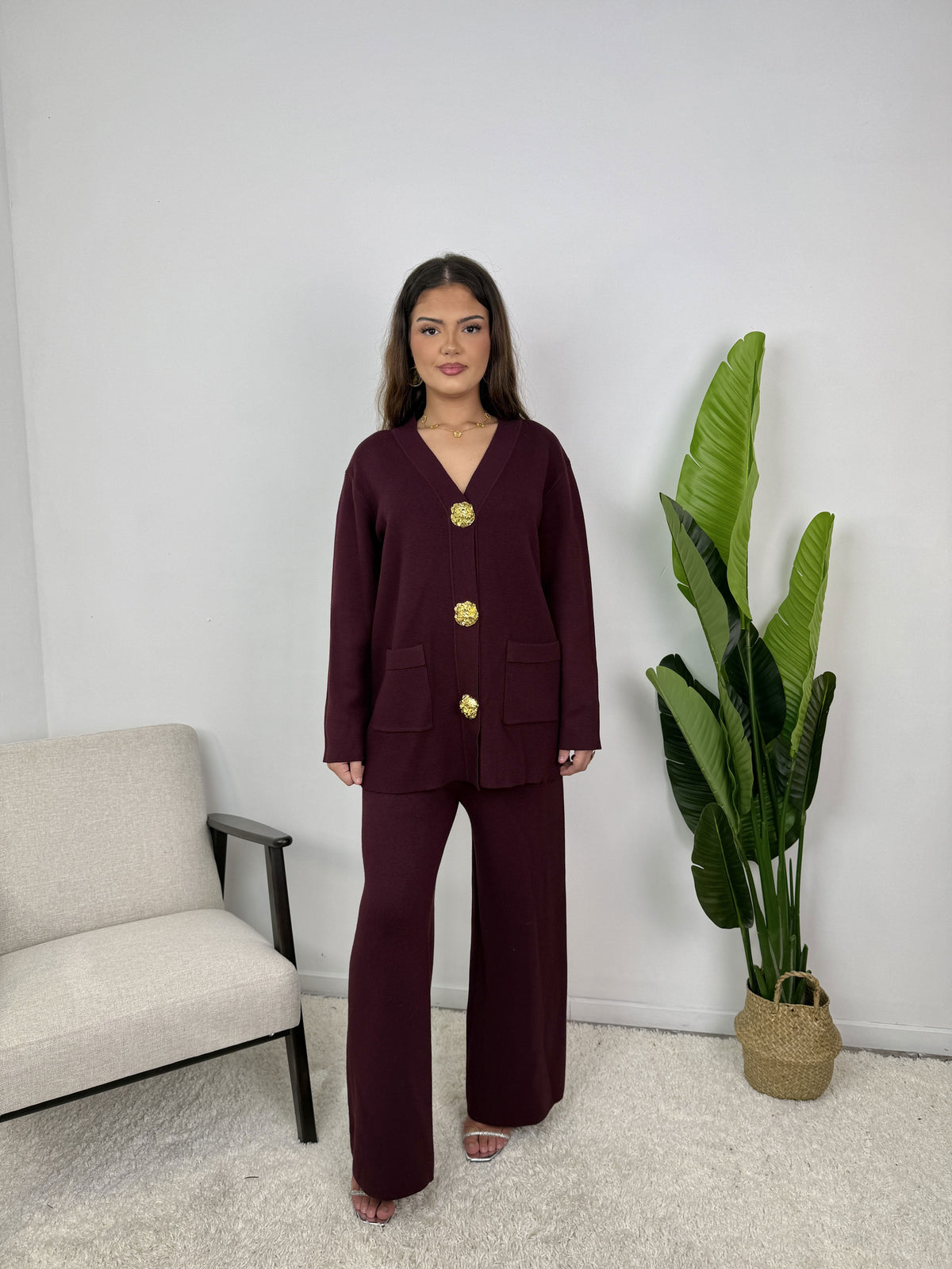 Ensemble Élora – Maille à gros boutons