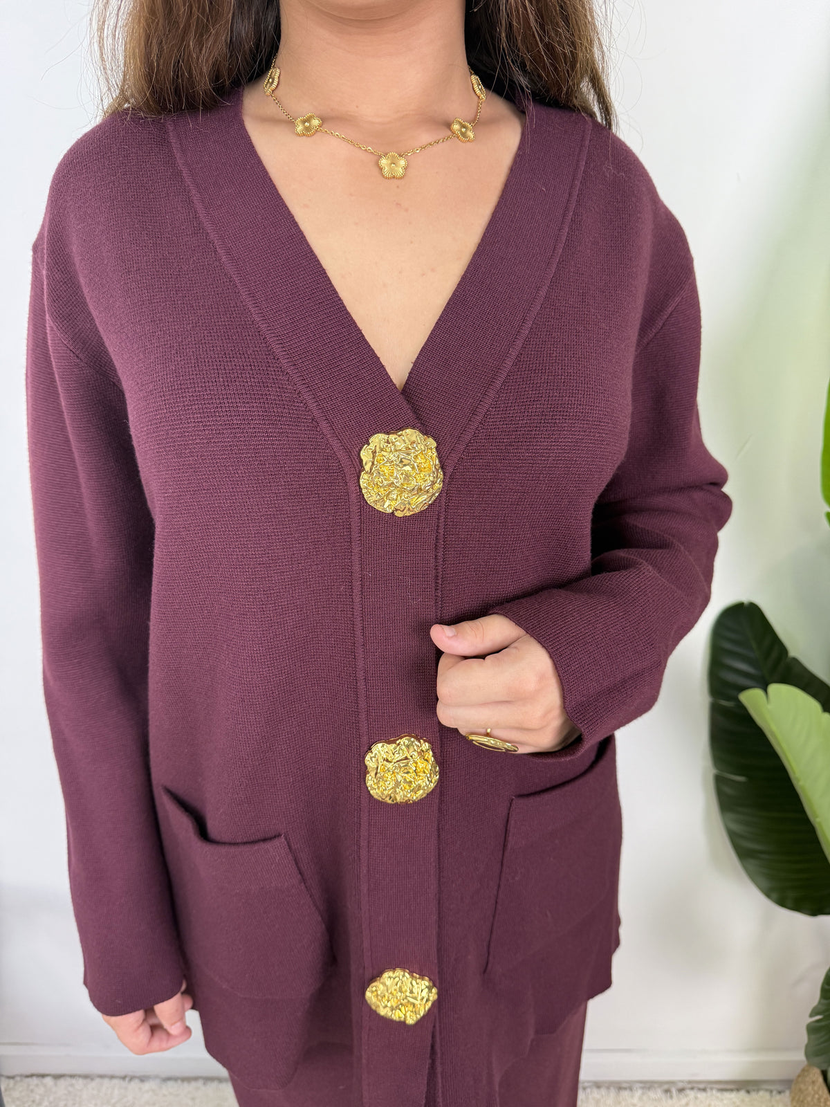 Ensemble Élora – Maille à gros boutons