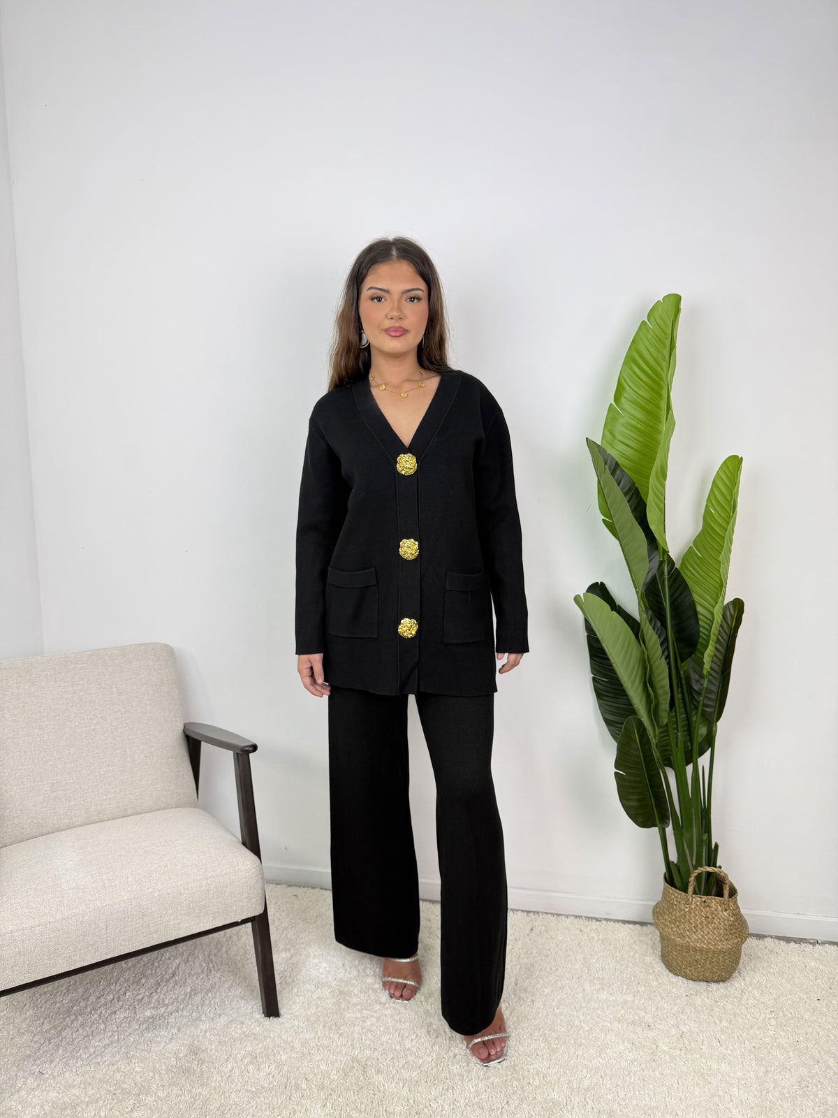 Ensemble Élora – Maille à gros boutons