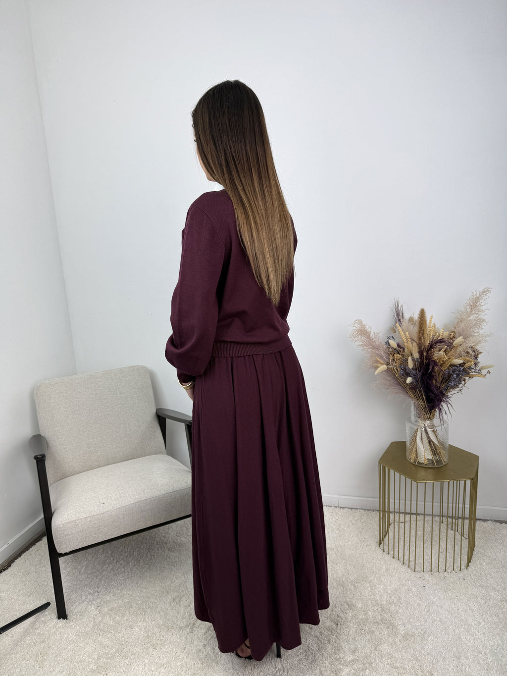 Ensemble Léonore – Maille & jupe évasée