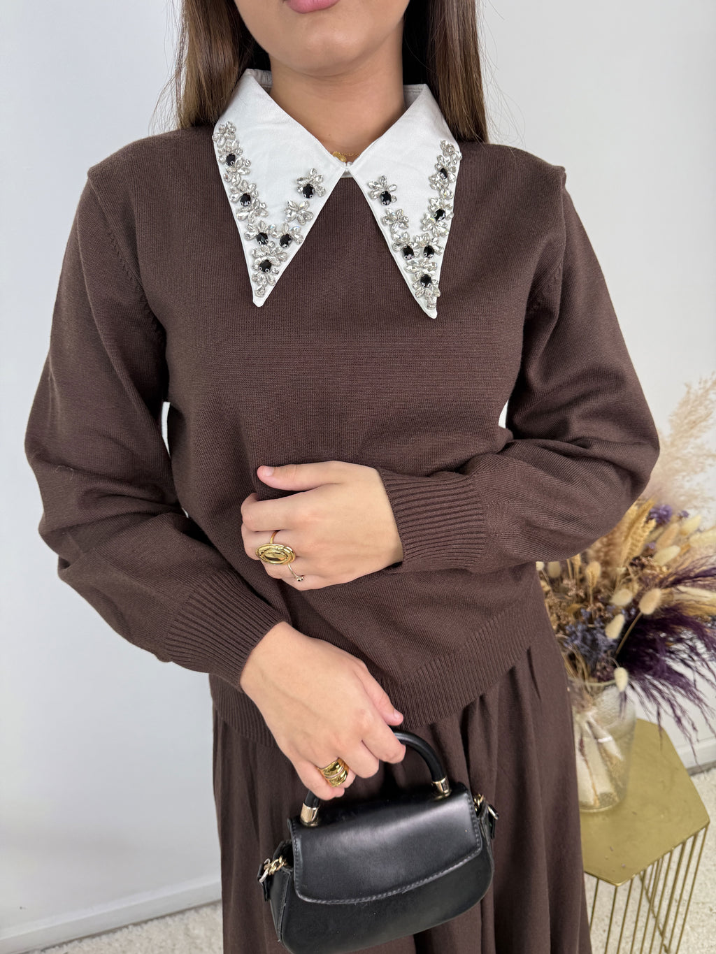 Ensemble Léonore – Maille & jupe évasée
