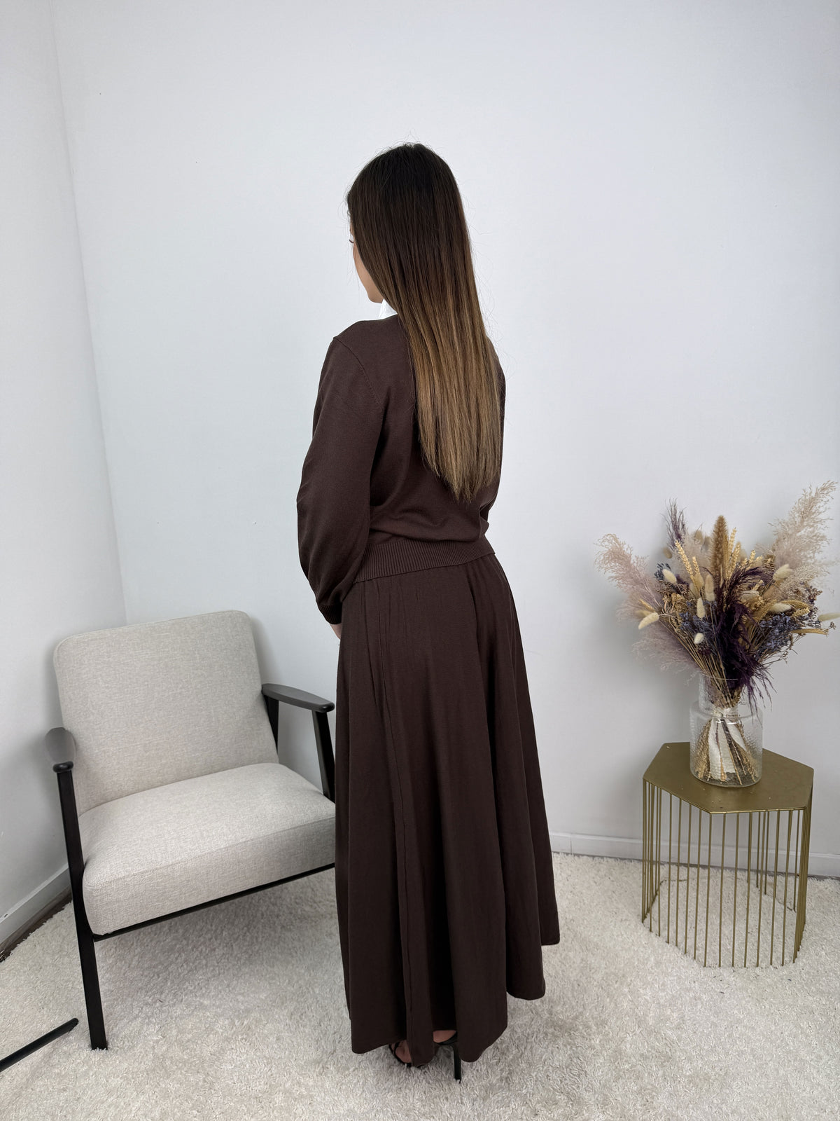 Ensemble Léonore – Maille & jupe évasée