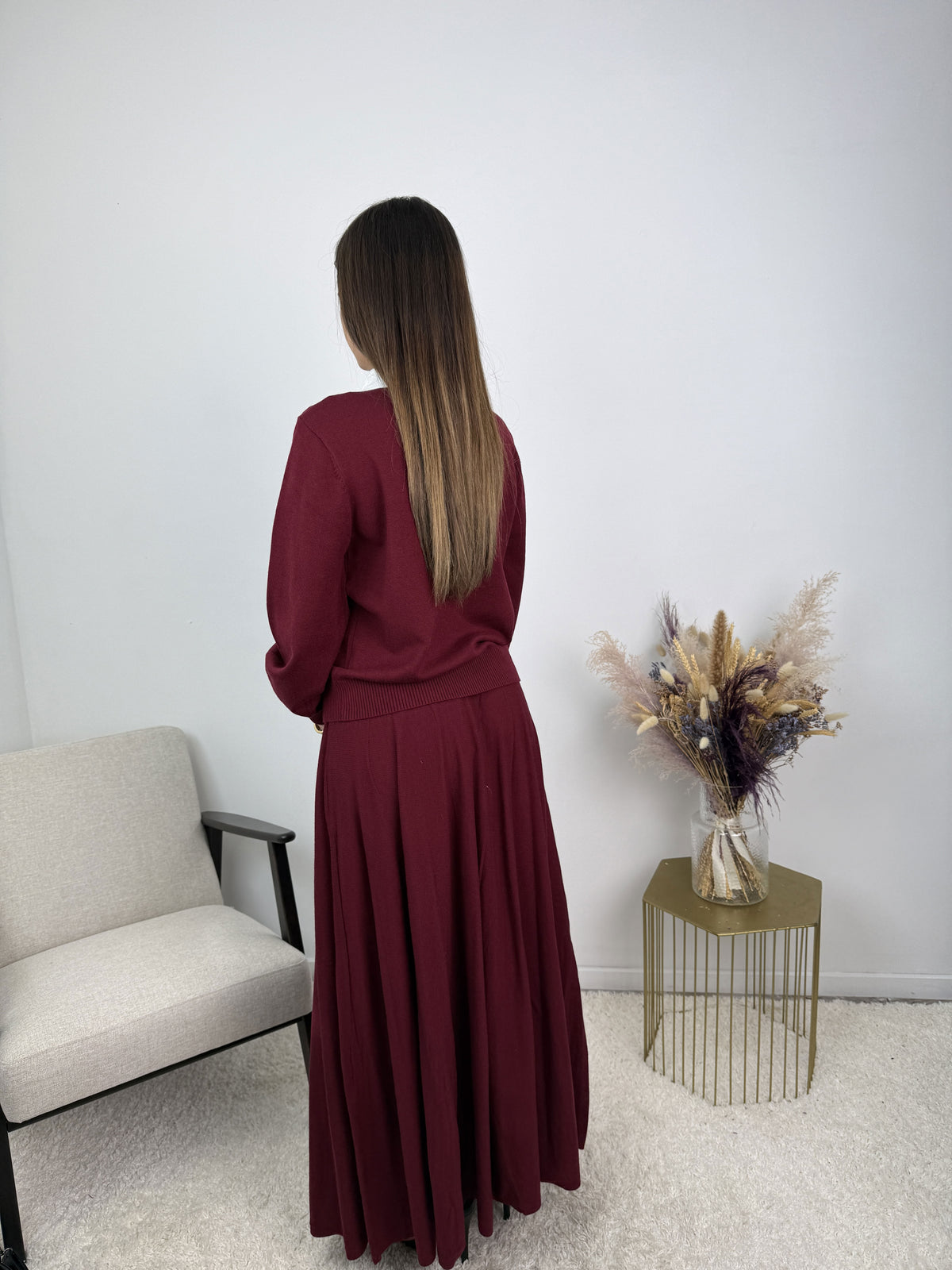 Ensemble Léonore – Maille & jupe évasée