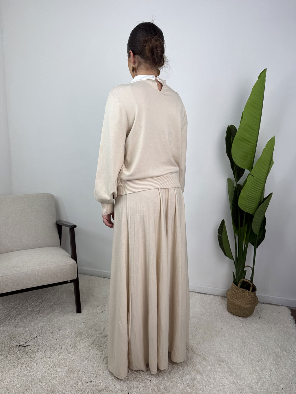 Ensemble Inès – Maille & jupe évasée