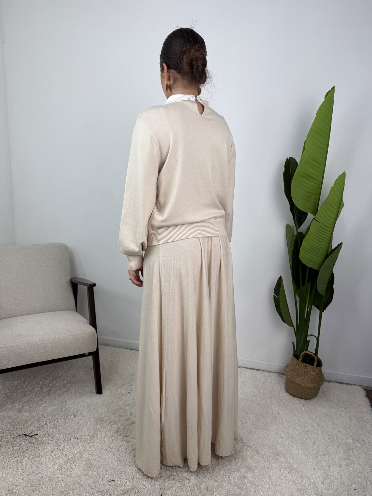 Ensemble Inès – Maille & jupe évasée