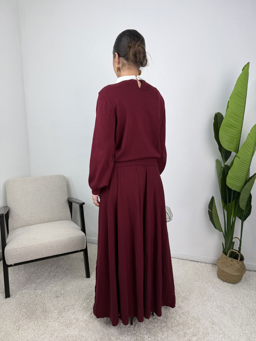 Ensemble Inès – Maille & jupe évasée