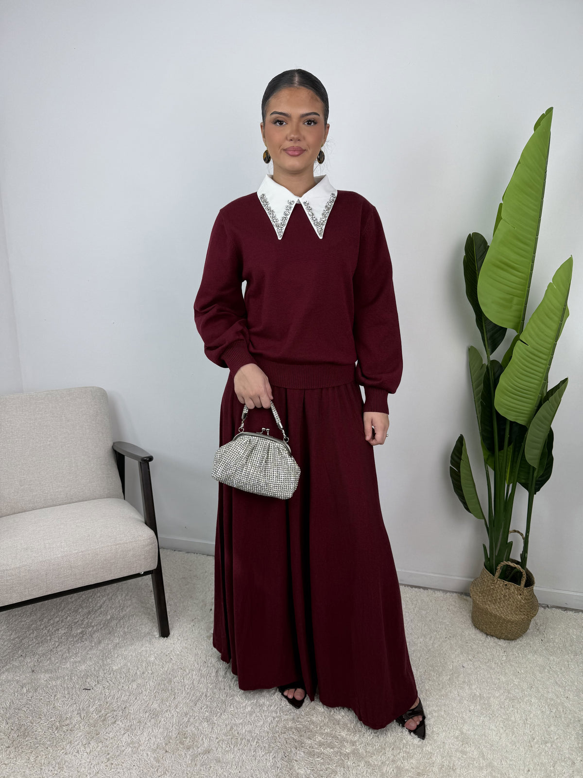 Ensemble Ena  – Maille & jupe évasée