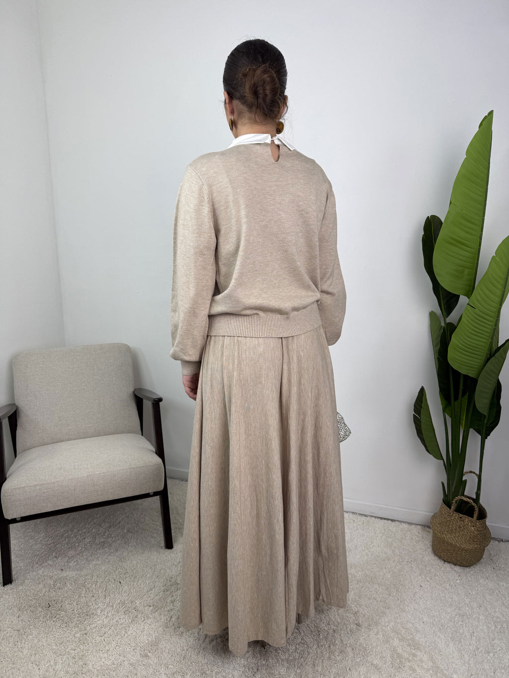 Ensemble Ena  – Maille & jupe évasée