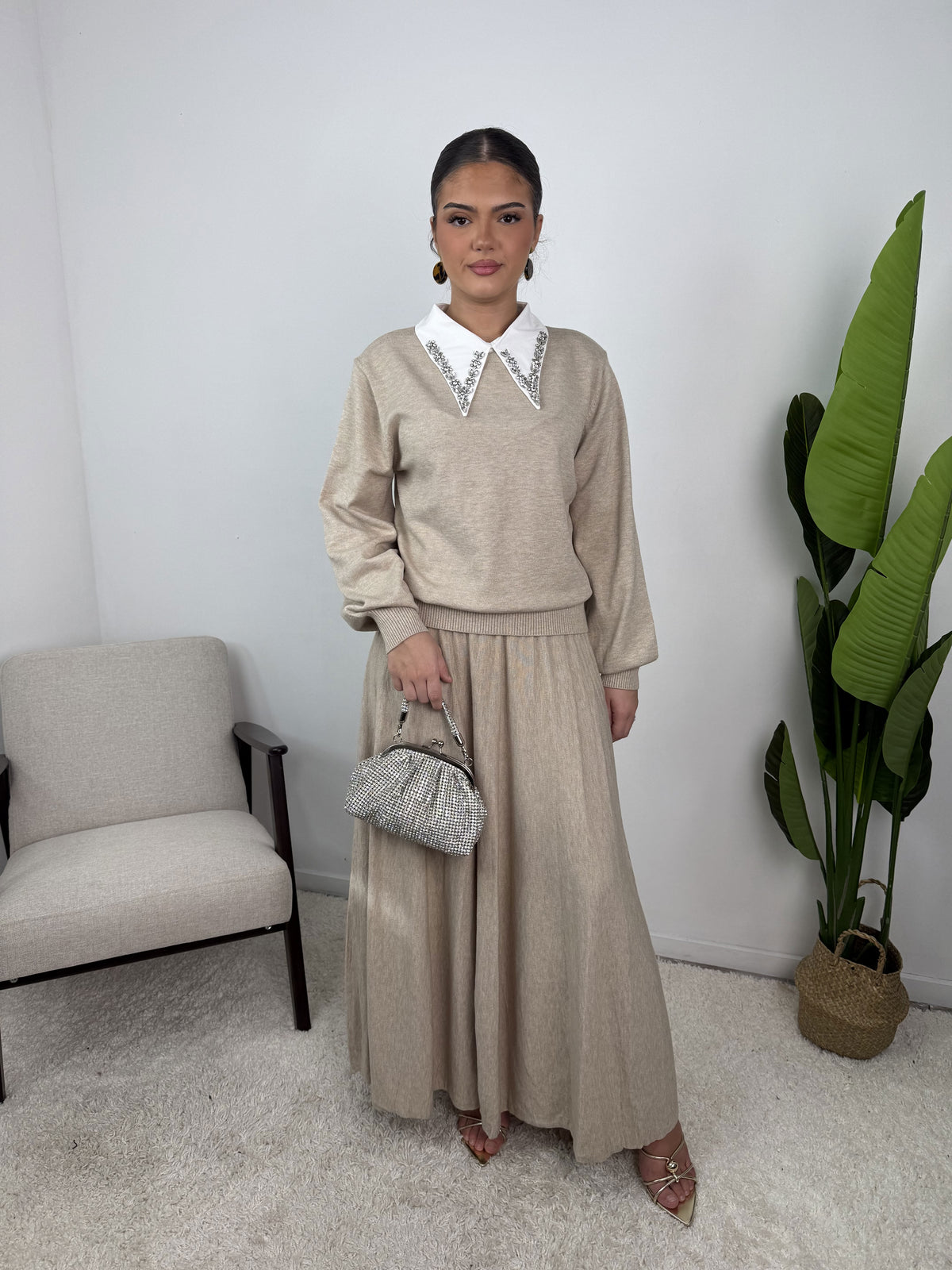 Ensemble Ena  – Maille & jupe évasée